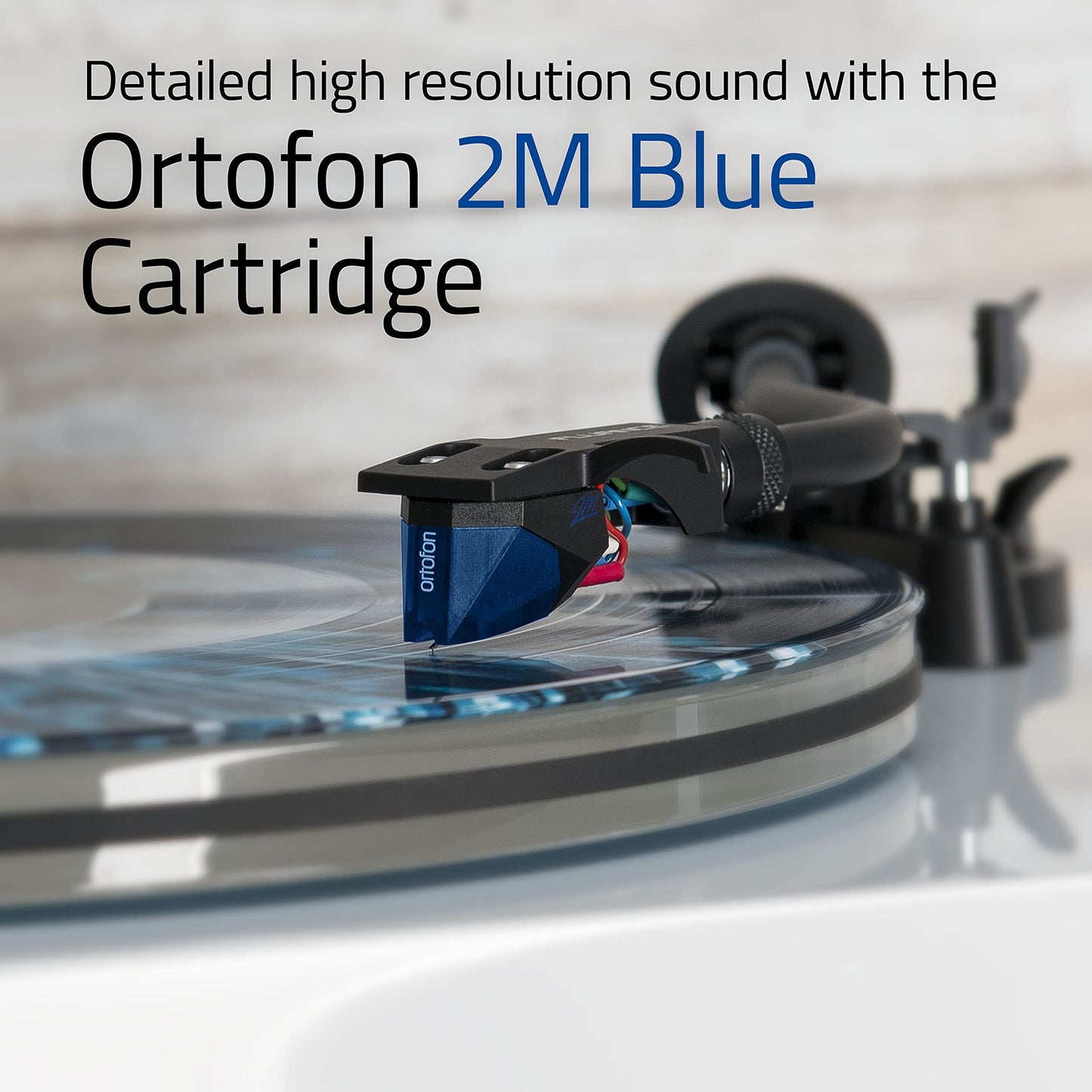 Fluance RT85 Referencia de Alta Fidelidad Tocadiscos de Vinilo con Cartucho Ortofon 2M Azul, Plato de Acrílico, Motor de Control de Velocidad de Alta Masa, Zócalo de Madera MDF con Aislamiento de