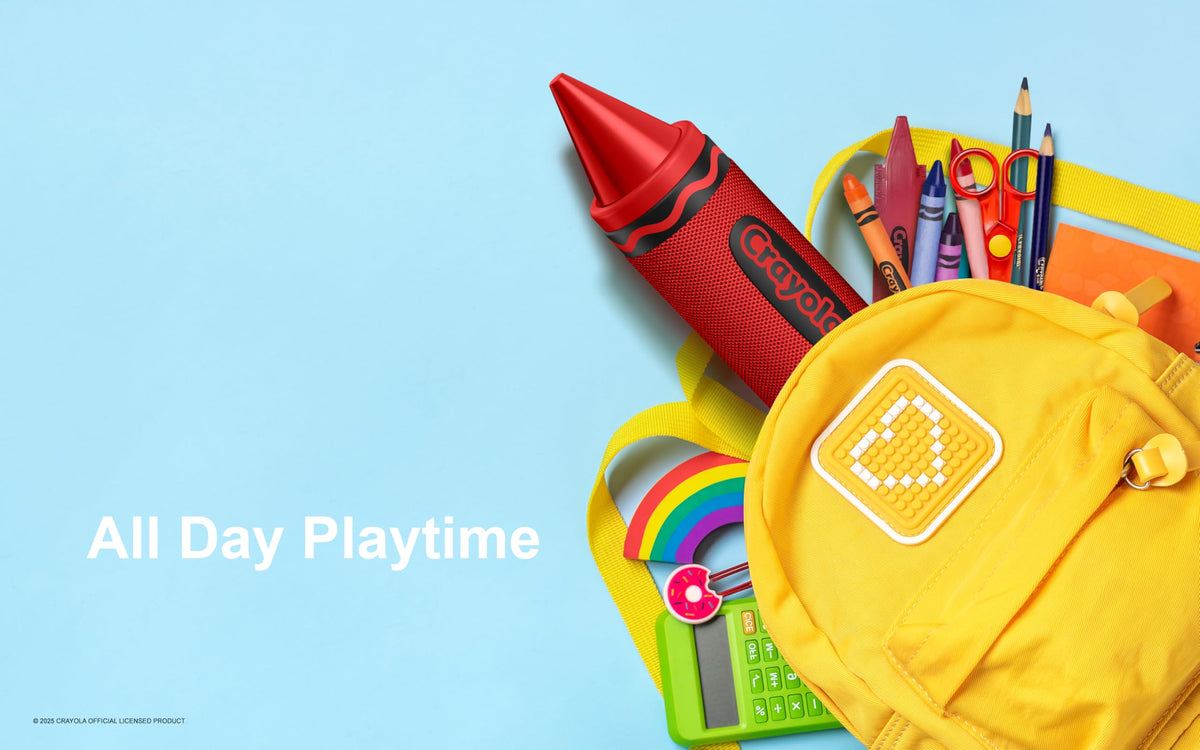 Bocina Bluetooth Crayola Inalámbrica Portátil 20W Sonido HD para Niños