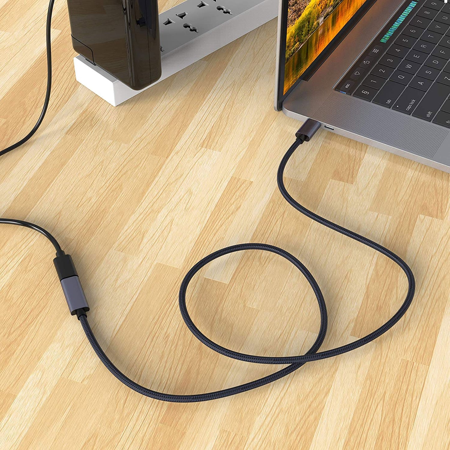 Cable de Extensión USB C NDOOL Negro Carga Rápida y Transferencia Datos 0.5M