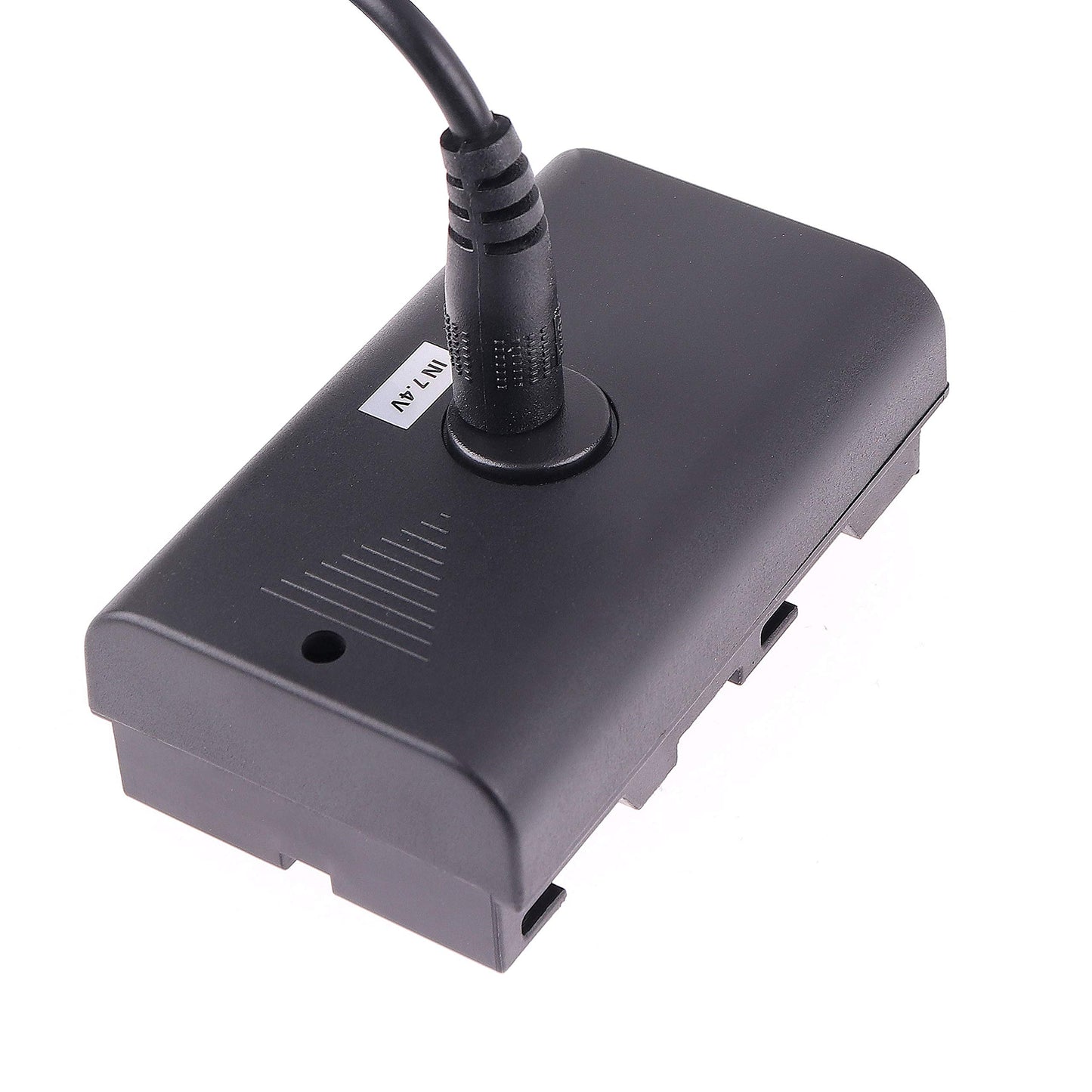 foto4easy Foto4easy Adaptador de corriente alterna con batería simulada NP-F DC upler para Sony NP-F970 NP-F960 NP-F770 NP-F750 NP-F550 para monitor de cámara de luz LED de vídeo, negro