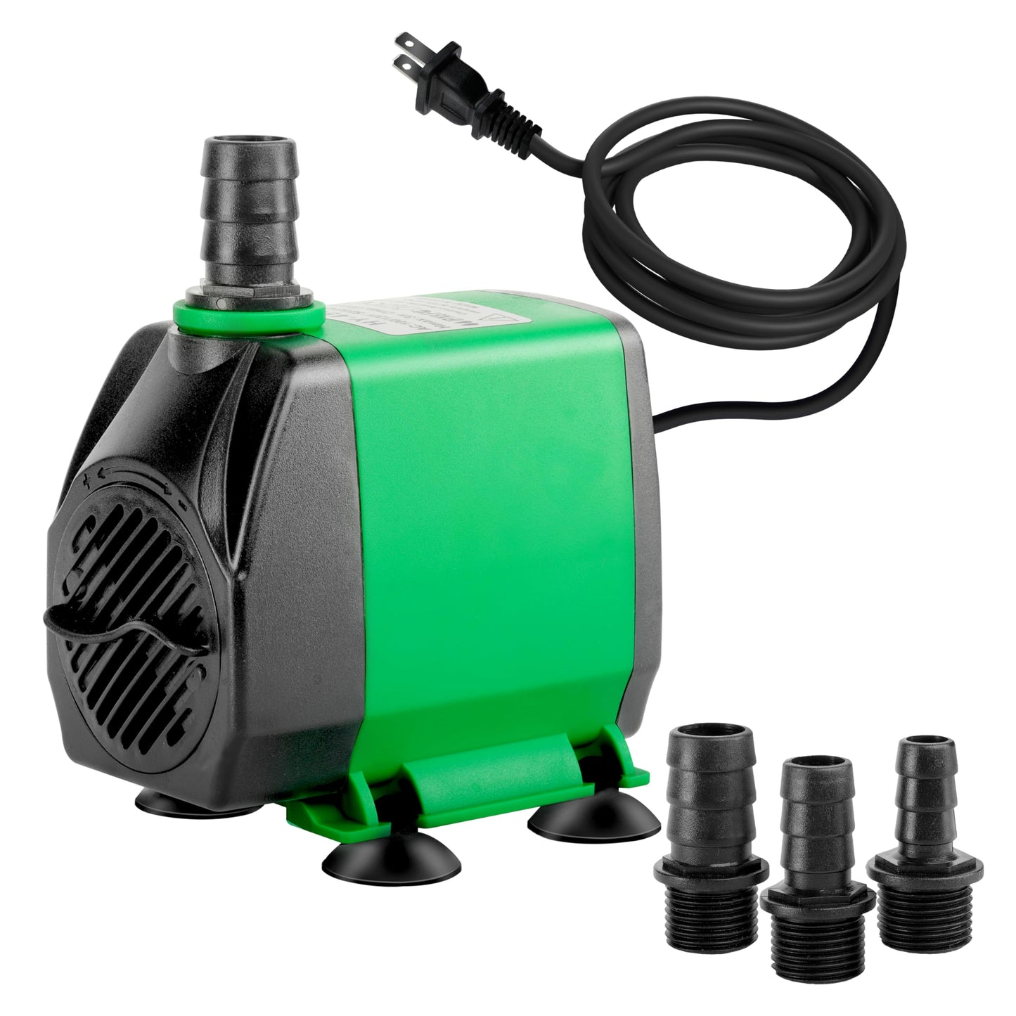 Bomba Sumergible Simple Deluxe Verde de 10 Pies 800GPH 24W con 3 Boquillas