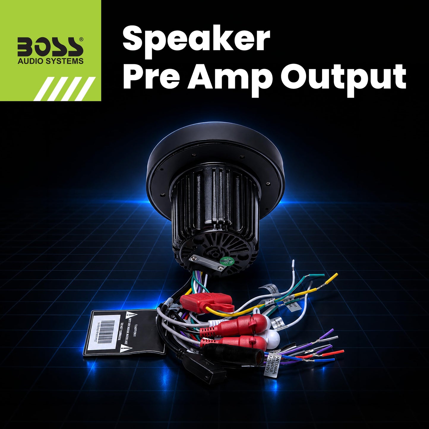 Boss Audio Systems MGR300B Marine Boat - Receptor de indicador estéreo - Bluetooth, sin Reproductor de CD y DVD, Radio Am/FM, IPX5 Resistente a la Intemperie, USB, MP3