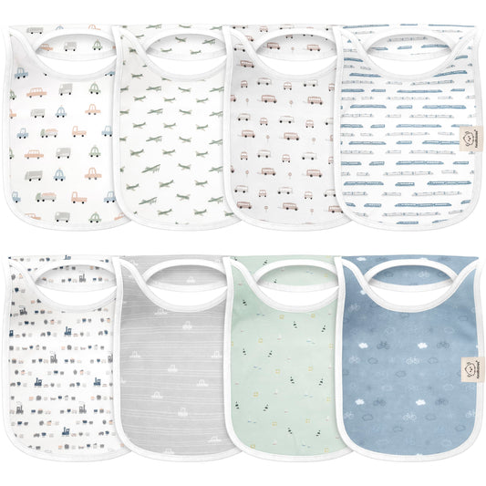 Baberos para Bebés Niños y Niñas Gran Cobertura Suaves y Absorbentes