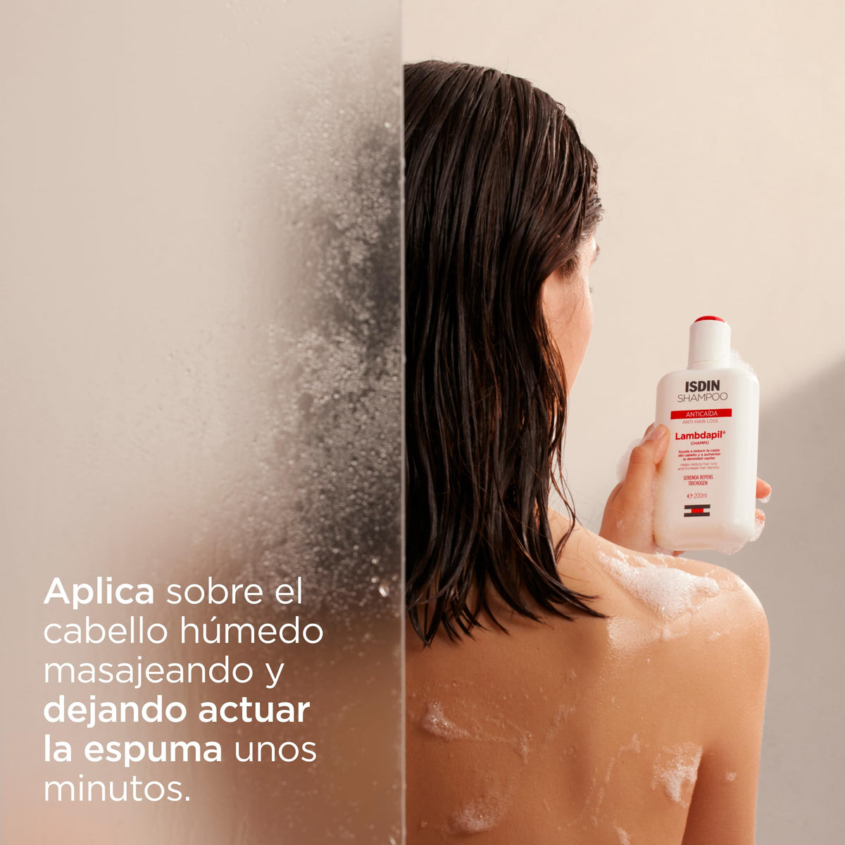 Isdin Lambdapil, Shampoo Anticaída, Ayuda a Reducir la Caída del Cabello y Estimula el Crecimiento Capilar, 400ml, Hombres