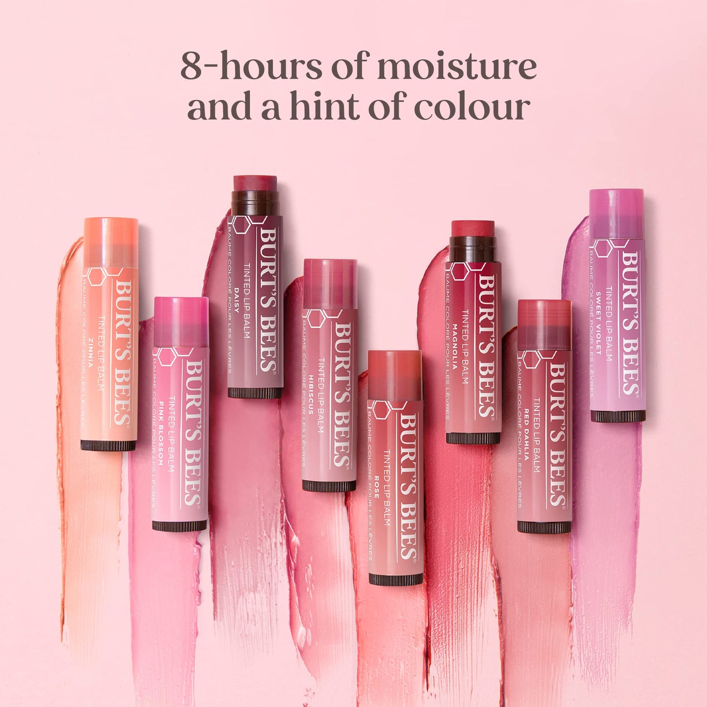 Burts Bees Tinted Lip Balm - Hibiscus for Unisex Lip Balm 0.15 oz