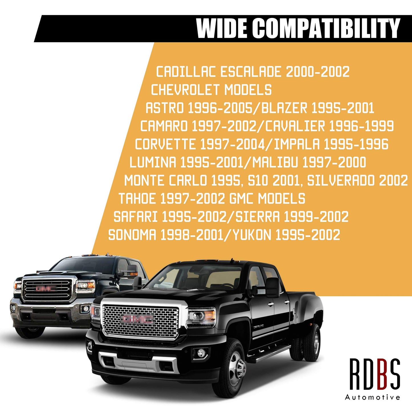 RDBS - Juego de 6 pomos de Control de Volumen de Radio estéreo de Repuesto para GMC Chevrolet