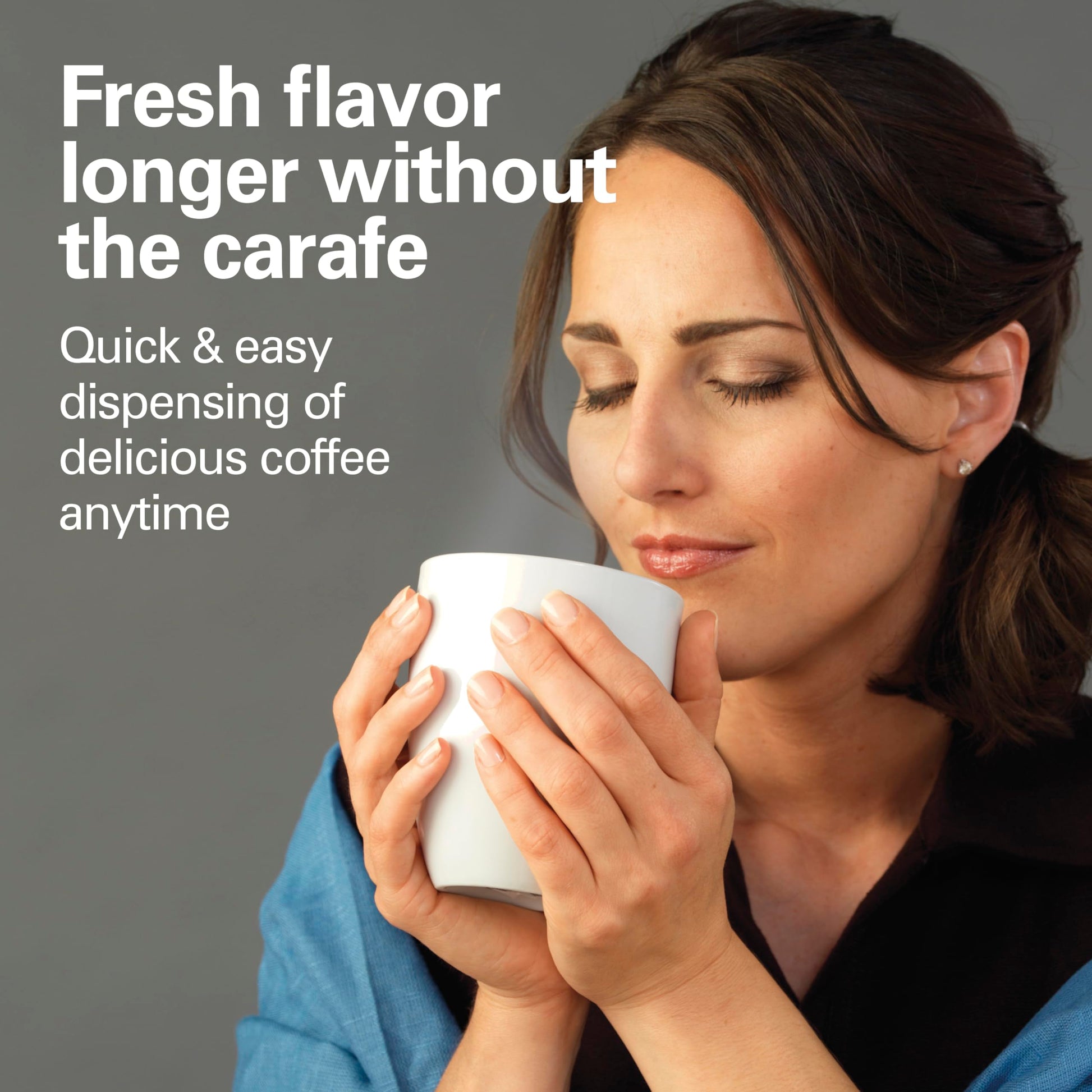 Hamilton Beach 48465 Brewstation - Cafetera Programable, Dispensador a Una Mano, Plata y Negro, 12 tazas