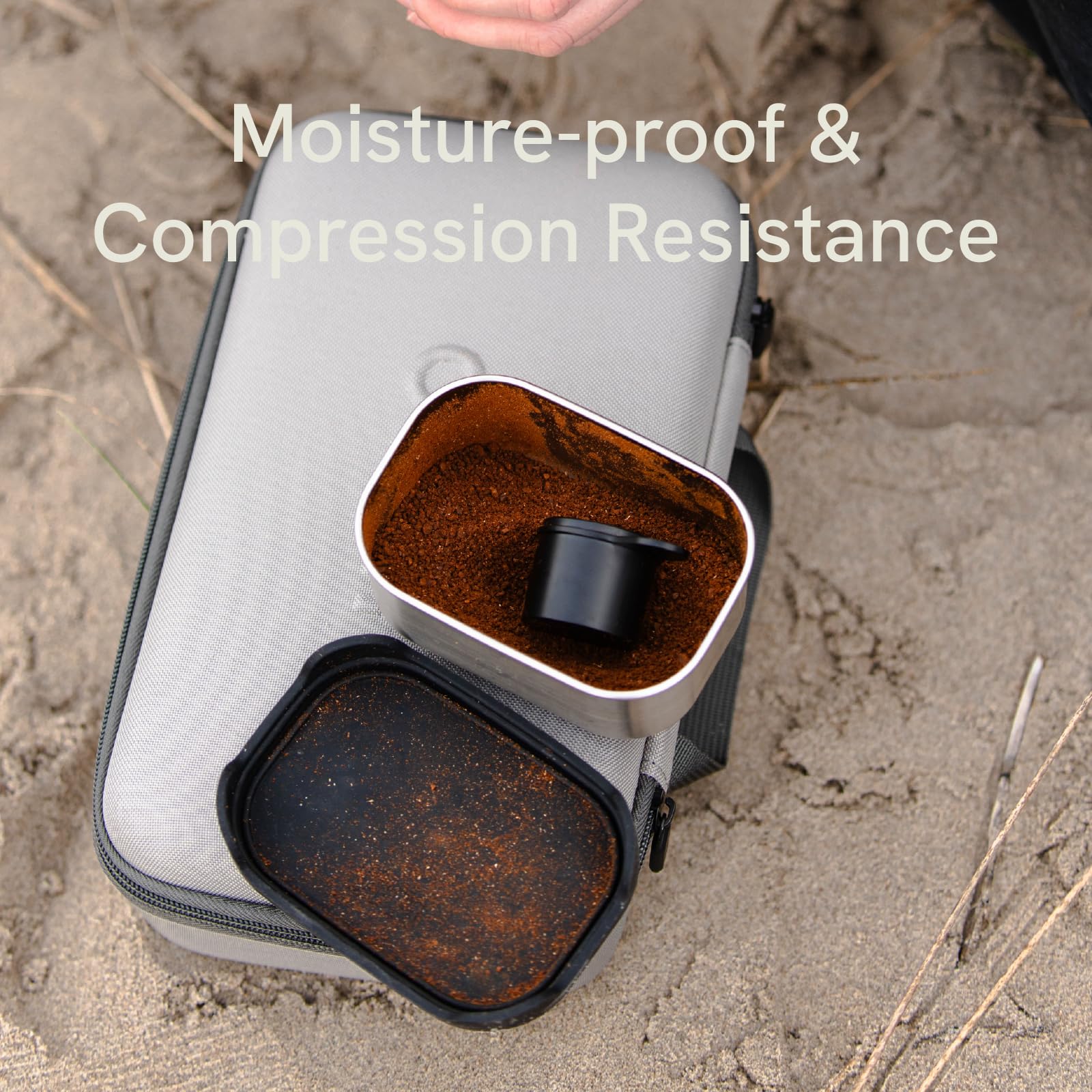 Outin Nano - Bolsa de transporte portátil para máquina espresso eléctrica, impermeable, resistente EVA, para cafetera electrónica, para viajes, oficina, camping