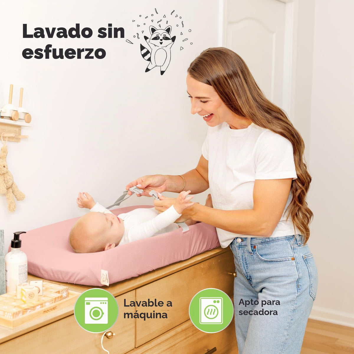 Paquete de 2 fundas orgánicas para cambiador para niña, niño, neutro, 100% algodón, funda suave para cambiador de pañales, sábanas para cambiador de pañales, forro de cambiador de contorno, funda para