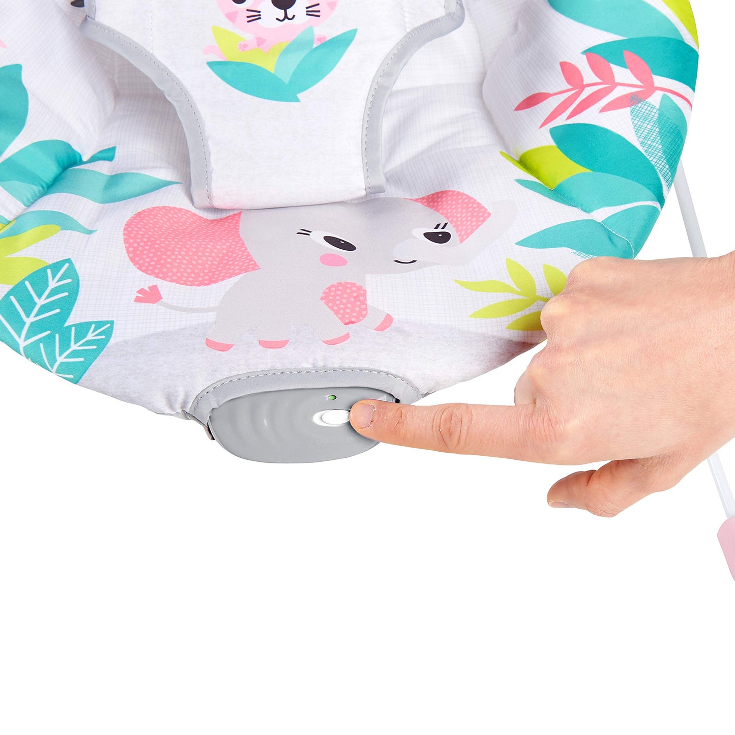 Bright Starts Mecedora Con Motivos De Flamingos Con Arés De 3 Puntos, Pink, Paquete De 2380.0 Grams