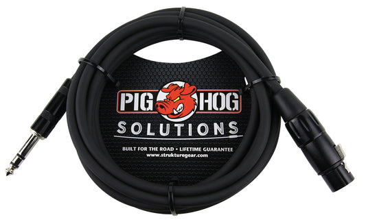 Amplificador Pig Hog ángulo Recto Cable de 6,35 mm a 6,35 mm 3 m para Guitarra