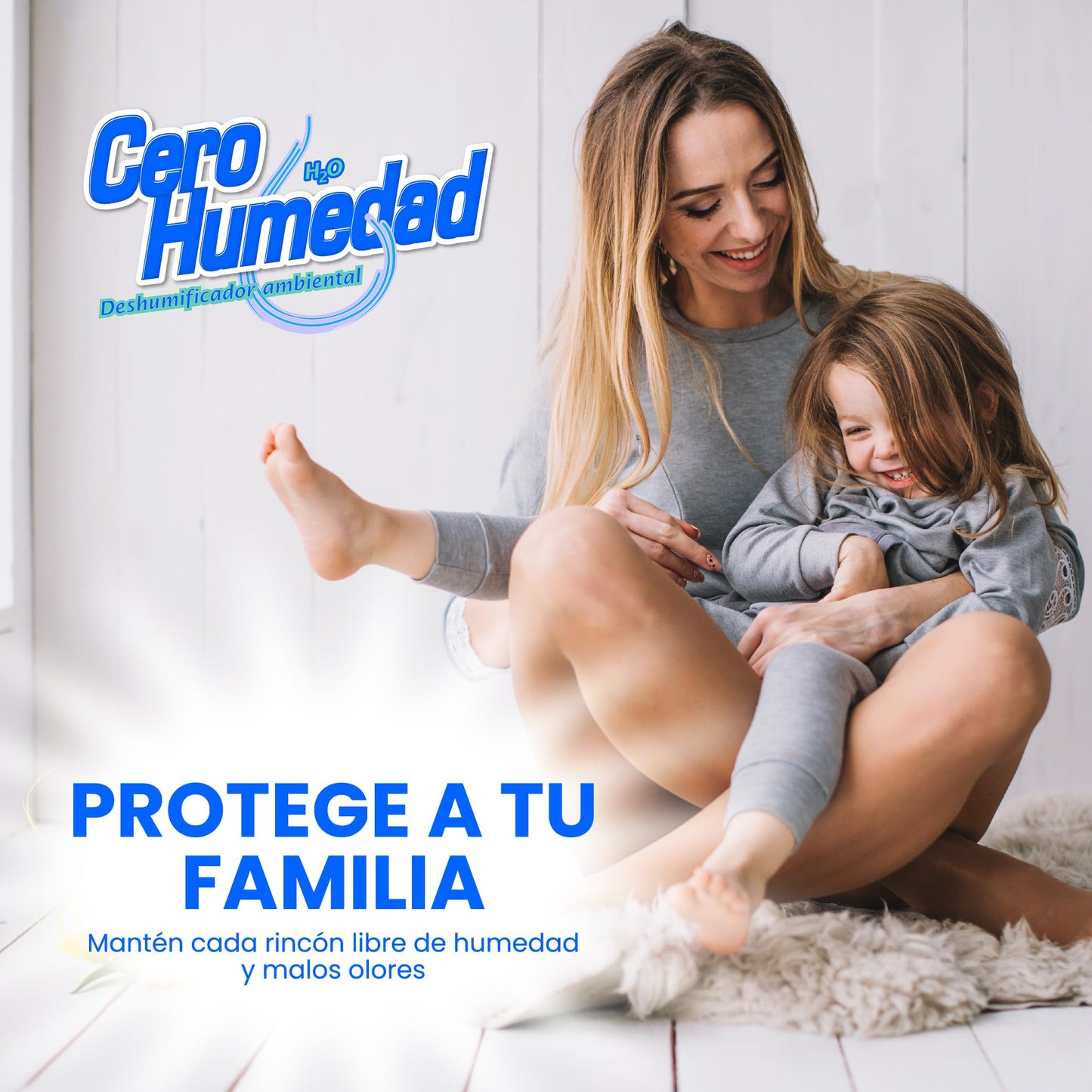 Cero Humedad | Contenedor VIP con 2 Cartuchos de 400 grs c/u | Absorben y Gelatinizan la Humedad Ambiental | Incluye Sistema de Sujeción