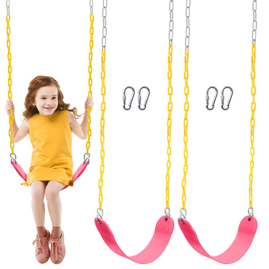 Juego de Asientos Basculantes Turfee Rosa Resistentes para Niños
