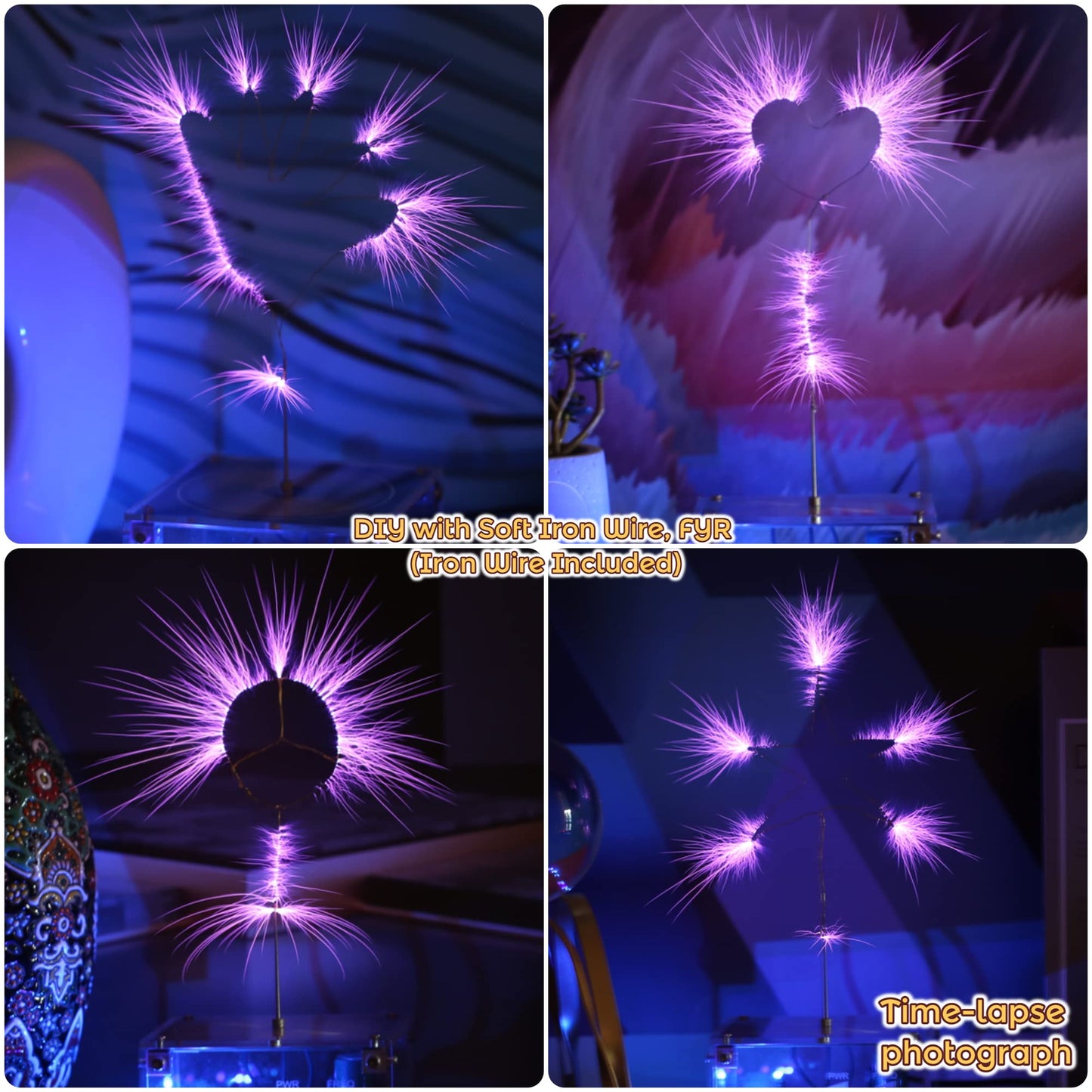 Joytech Bluetooth Music Tesla Coil Arc Plasma Altavoz de transmisión inalámbrica Experimento de computadora Juguete Modelo SSTC SS02