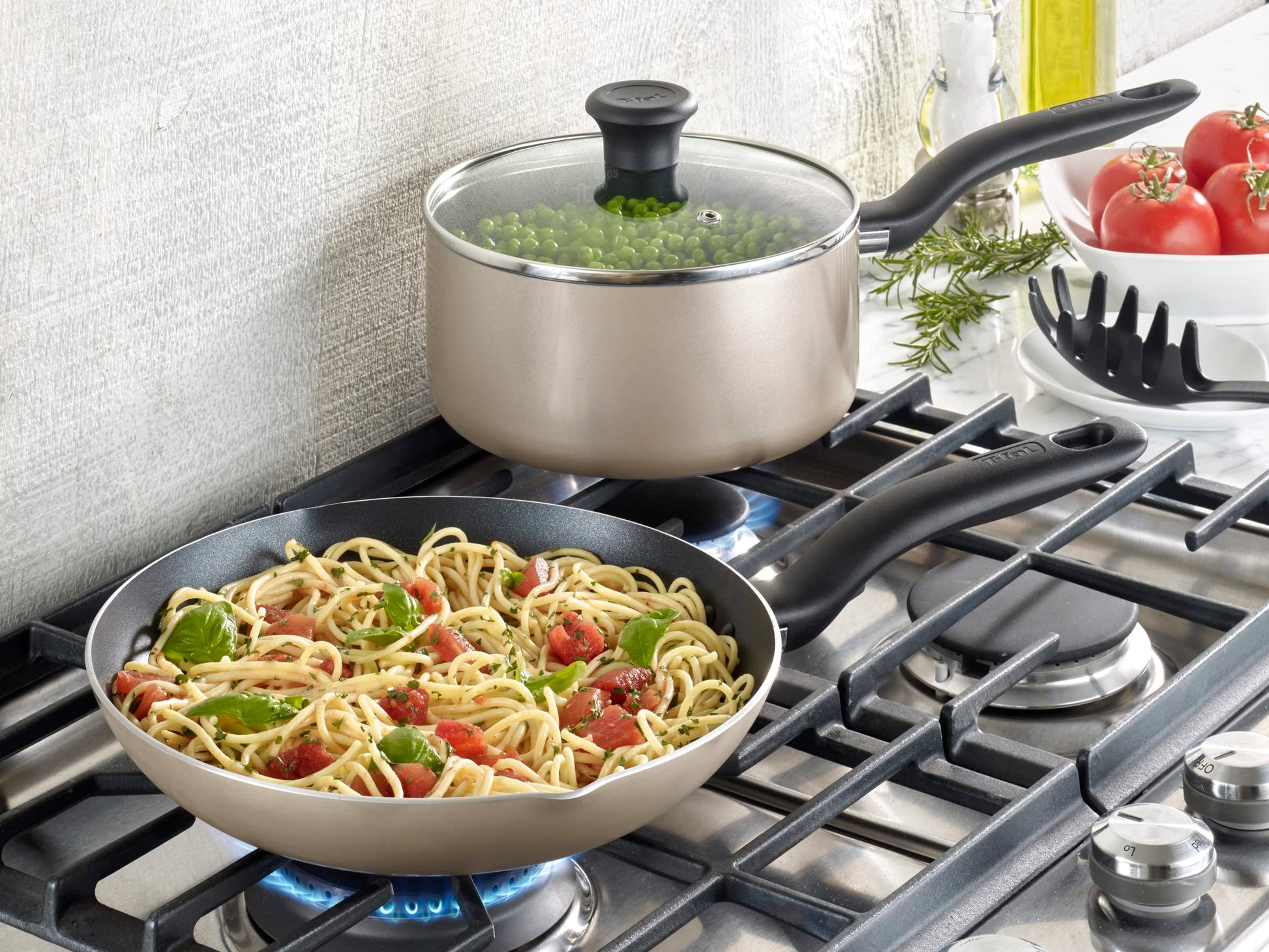 Batería de Cocina T-fal Champán con Antiadherente Proglide de 16 Piezas Culinaire