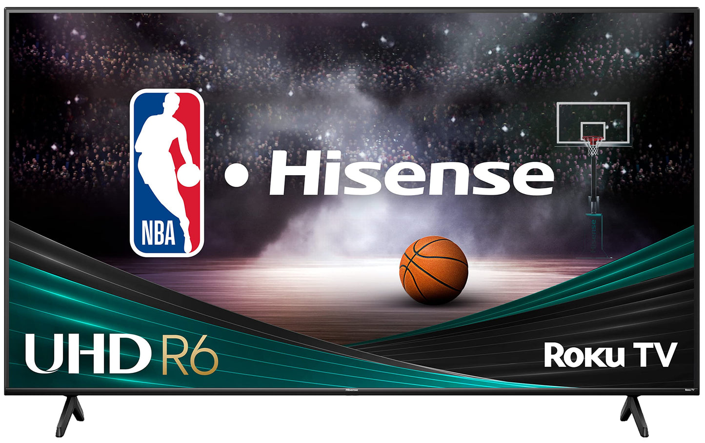 Hisense Televisión 58 Pulgadas 4K Smart TV LED con Sistema Roku TV, Compatible con Google Assistant y Alexa, Motion Rate 120, HDR10, DTS Studio Sound 58R6E3