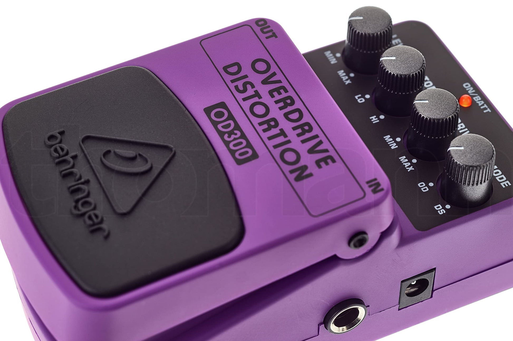 Behringer OD300 Pedal de efectos de instrumentos de sobreaccionamiento/distorsión de 2 modos