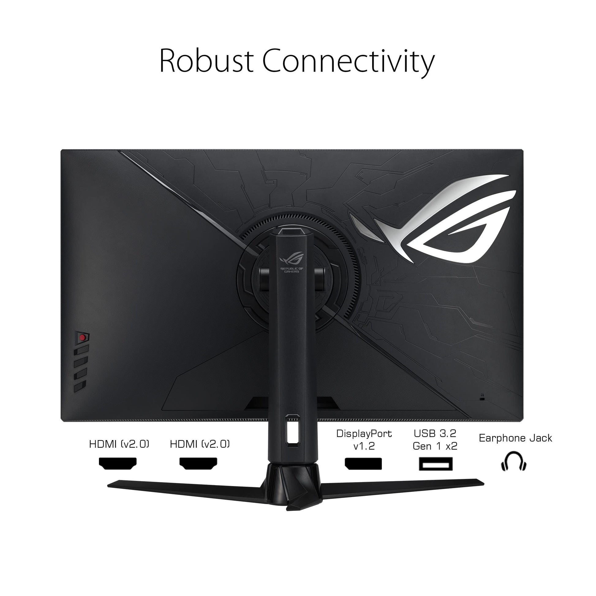 Asus Monitor Gamer ROG Strix XG32AQ, 32", WQHD 2560x 1440, IPS, 175Hz OC, 1 ms GTG, Compatible con NVIDIA G-Sync, Overdrive Variable, DisplayHDR 600