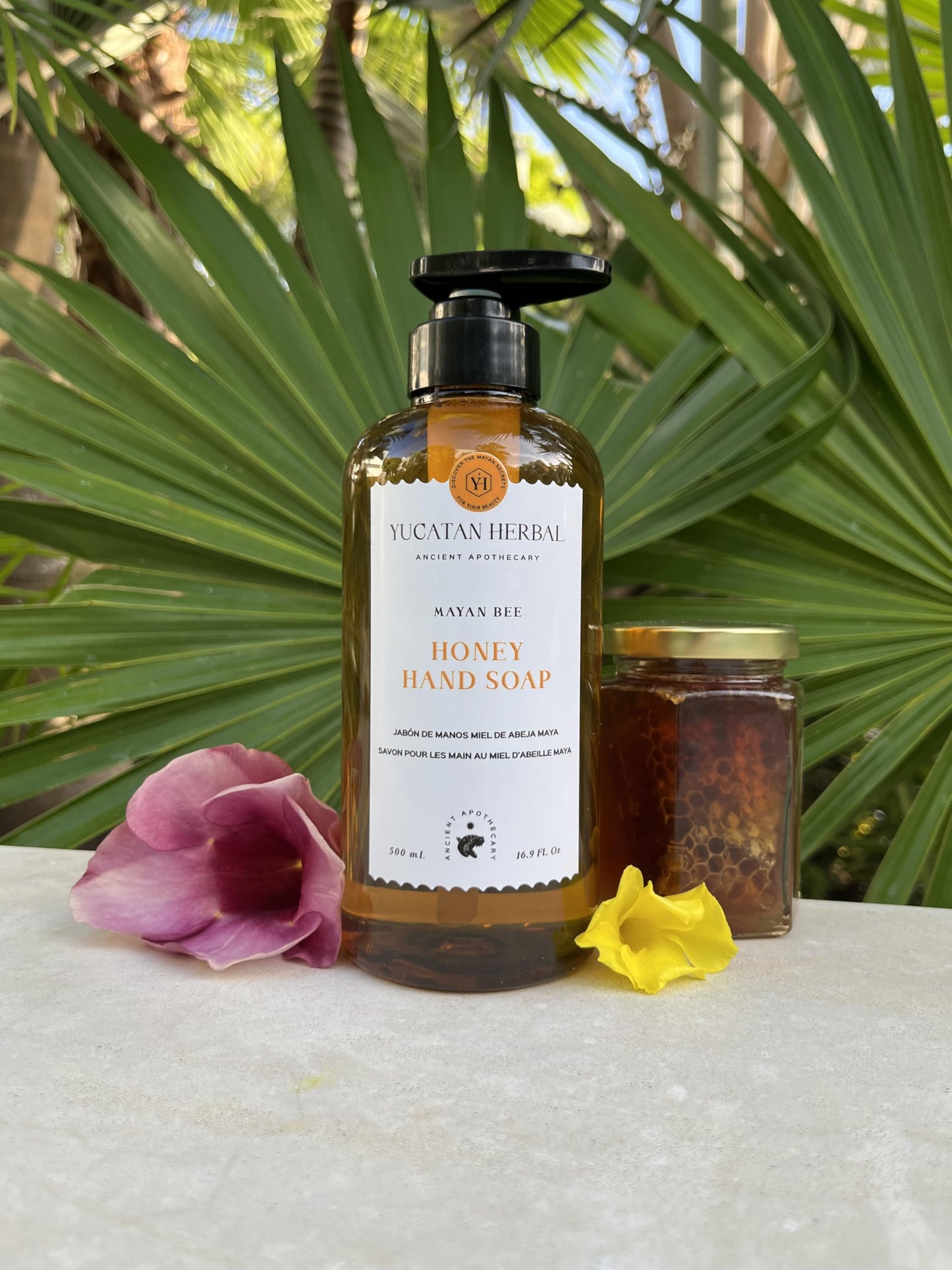 Yucatan Herbal Jabón de Manos Miel de Abeja Maya 500ml