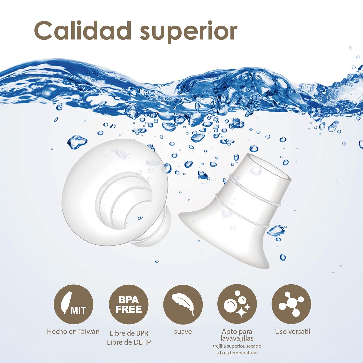 Maymom inserto de brida de 13 mm compatible con Elvie Single/Double Electric, Stride Cup (24 mm) y Medela PersonalFit Flex Shield. No es una pieza de repuesto original.