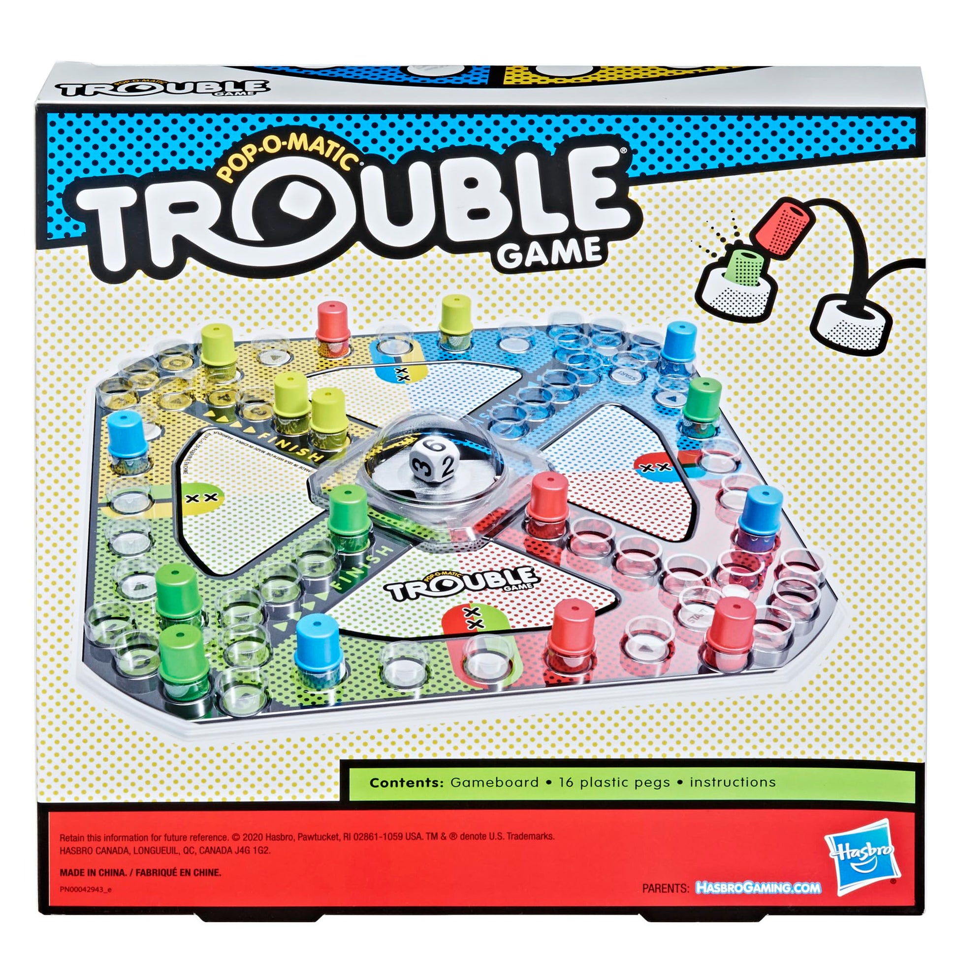 Hasbro Gaming Juego de Mesa de Problemas para niños de 5 a Partir de 2 a 4 Jugadores