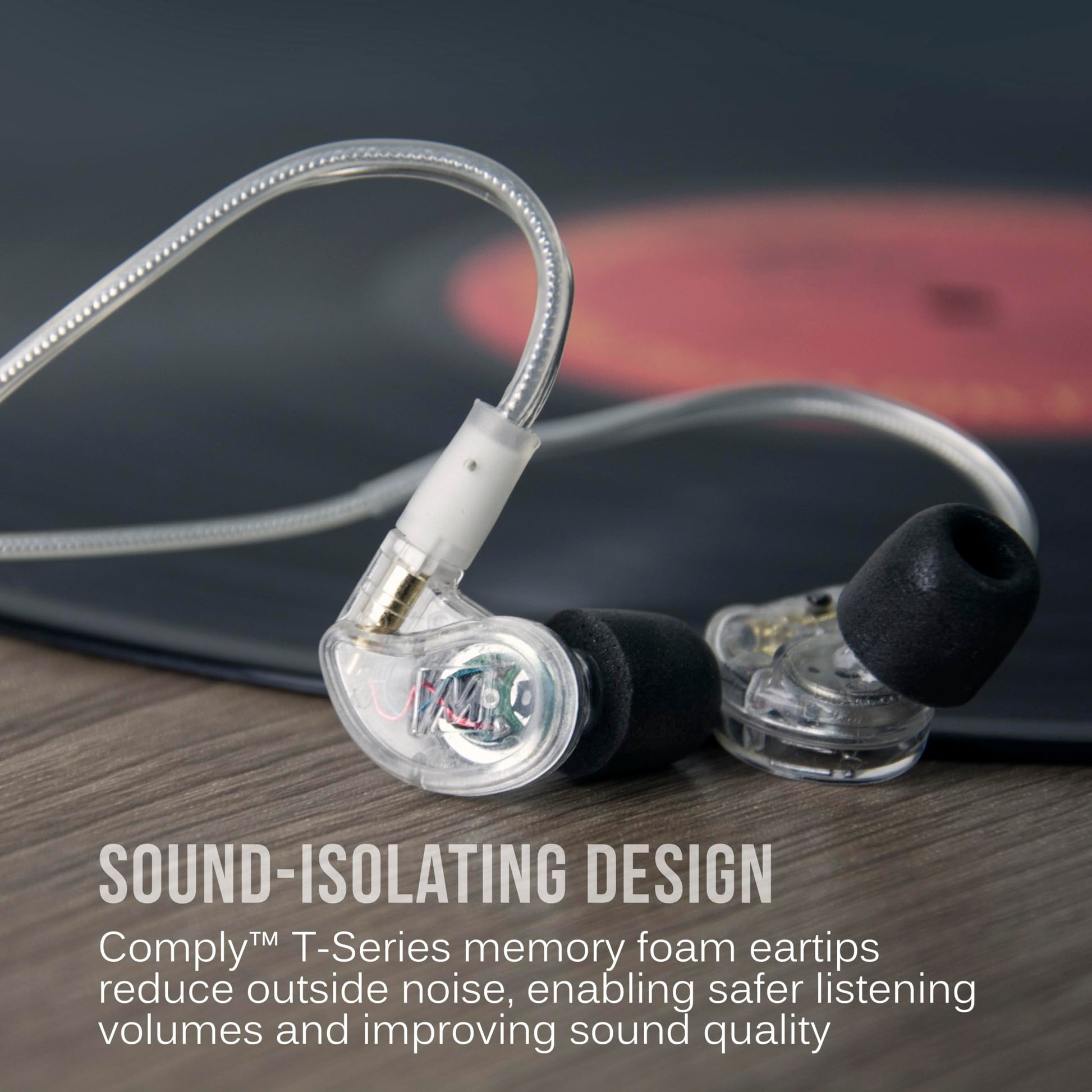 Auriculares de Monitor MEE audio M6 Pro Transparente Sonido Mejorado para Músicos