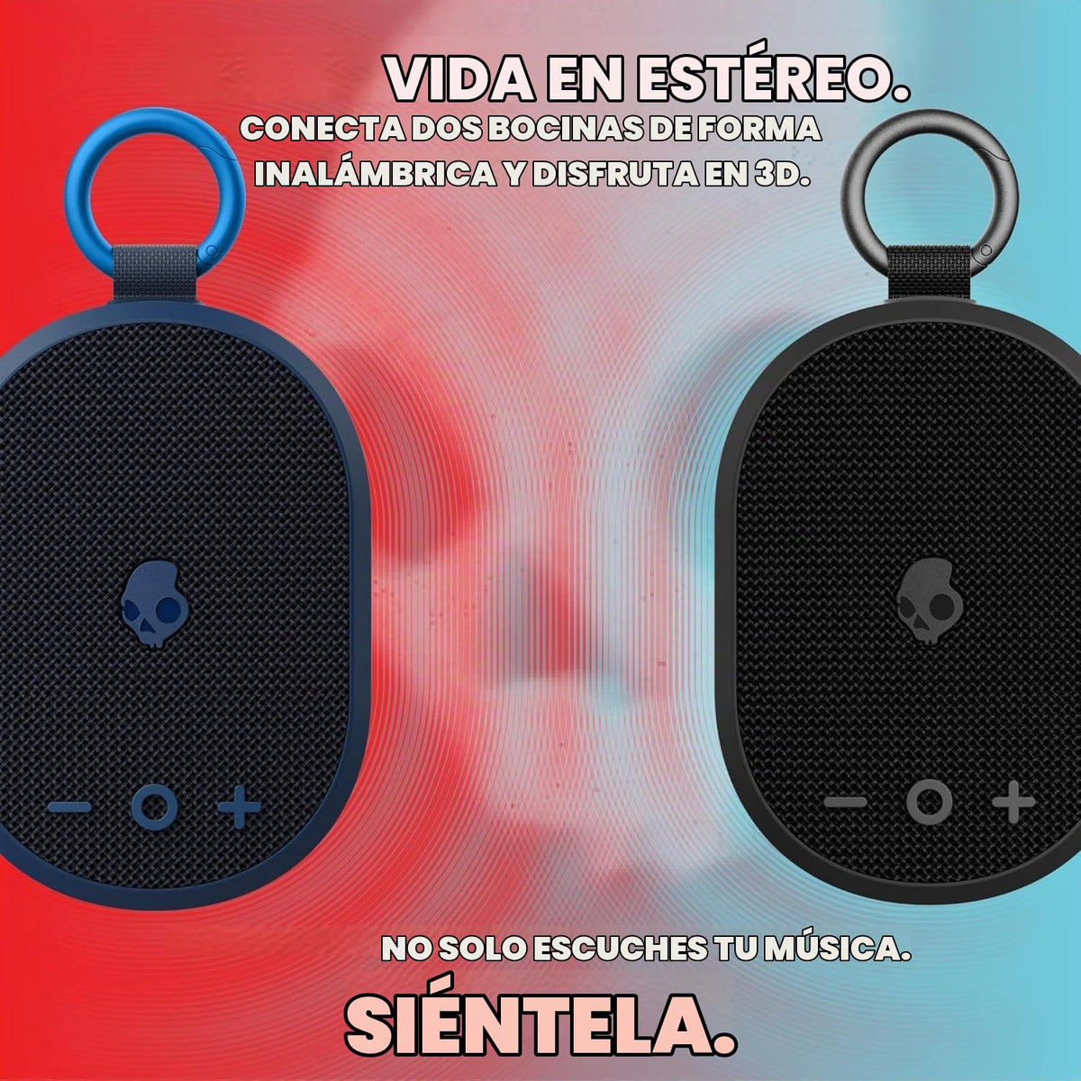 Altavoz Bluetooth Skullcandy Kilo XT Azul Impermeable con 24 Horas de Batería y Radiador Pasivo