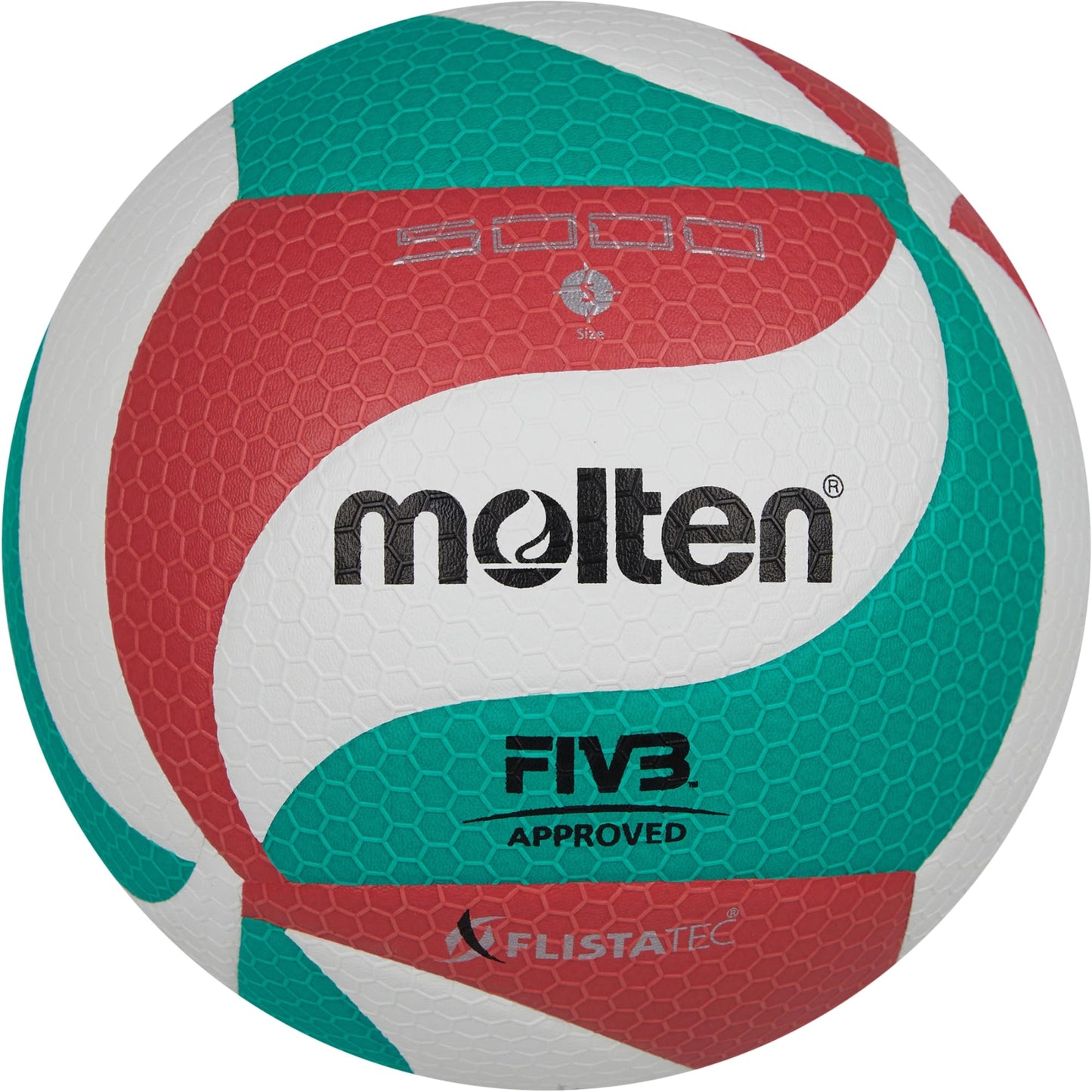 Balón de Voleibol Molten Blanco Verde Rojo 5