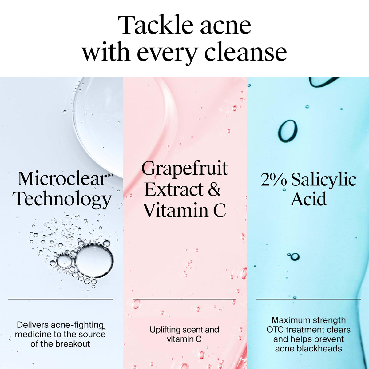 Neutrogena Limpiador Facial de Pomelo Rosa sin Aceite con Ácido Salicílico y Vitamina C | 269 ml