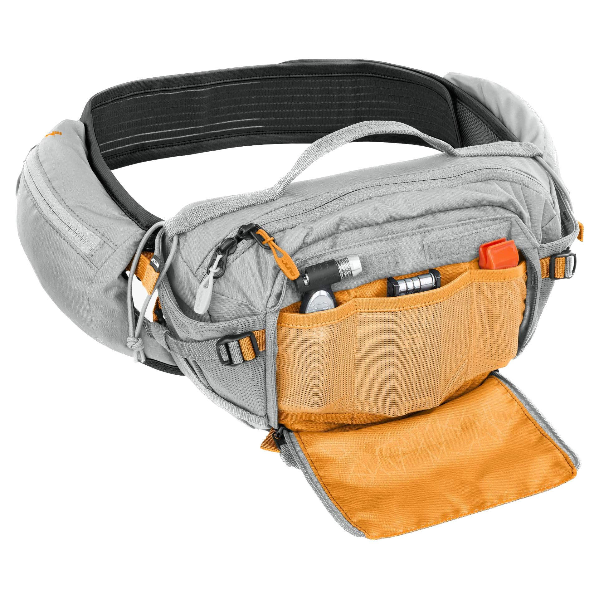 Bolsa de Cintura EVOC Gris Piedra con AIRFLOW y AIRO Flex para e-Bike Tours y Trails (3L de Capacidad)
