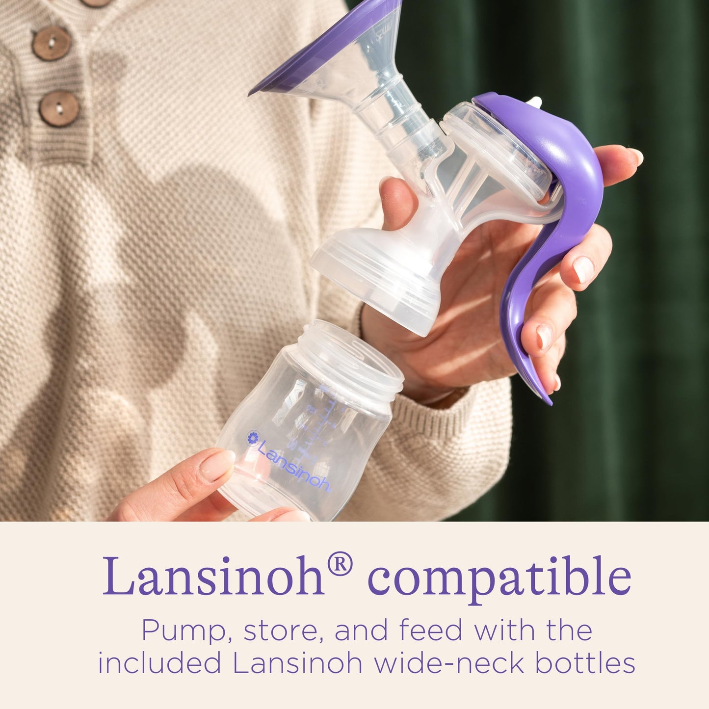 Lansinoh - Bomba manual para lactancia materna