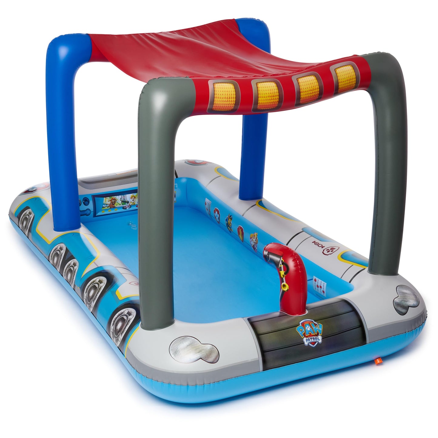 Piscina Inflable de Lujo SwimWays Paw Patrol Azul con Toldo para Niños de 3 Años en Adelante