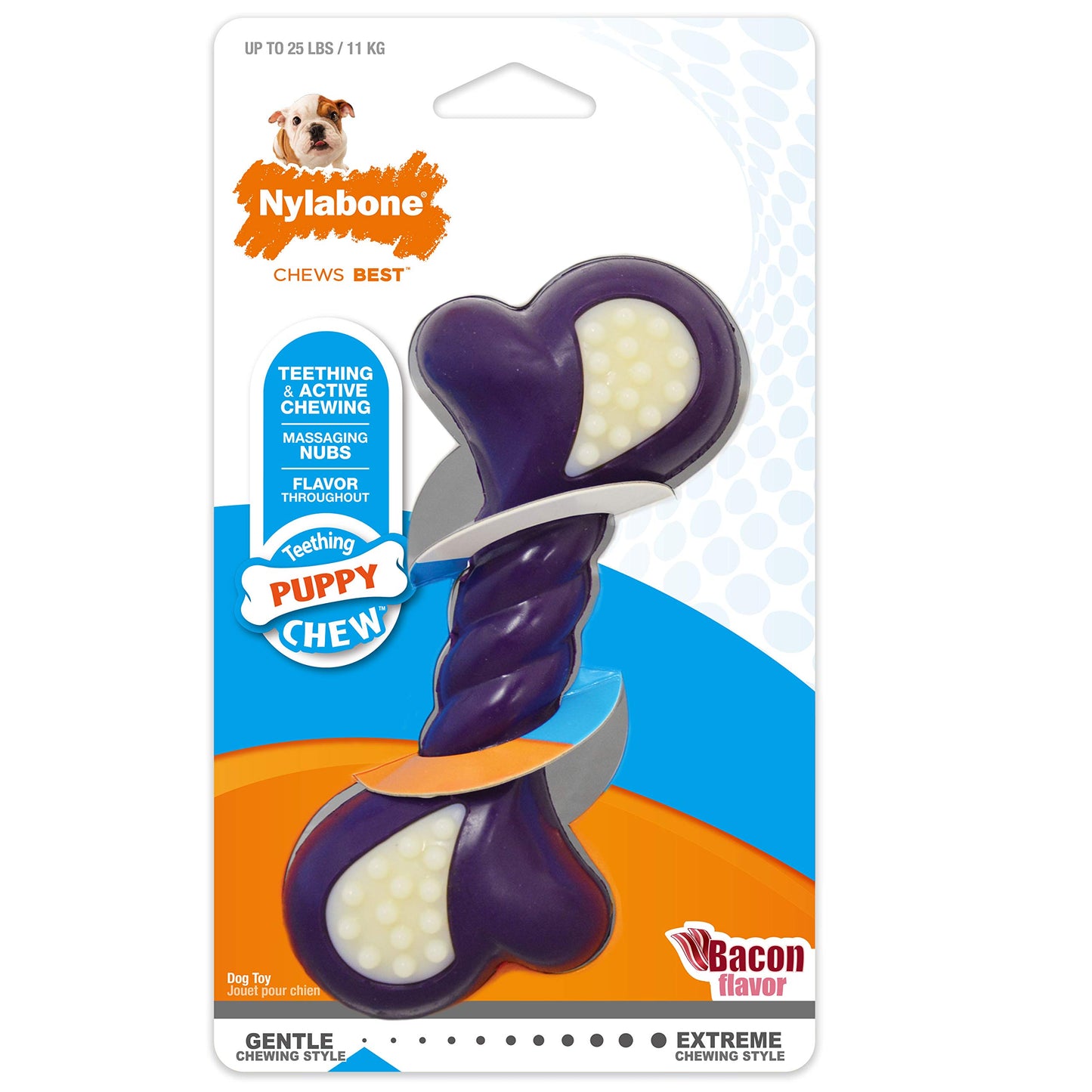 Hueso Nylabone NTG203P Puppy Verde Double Action Regular