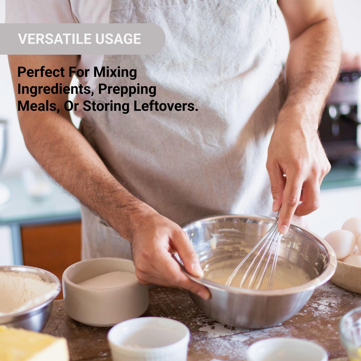 Tazón para Mezclar American Metalcraft Acero Inoxidable Plata 16 Pulgadas 13 Cuartos de Galón