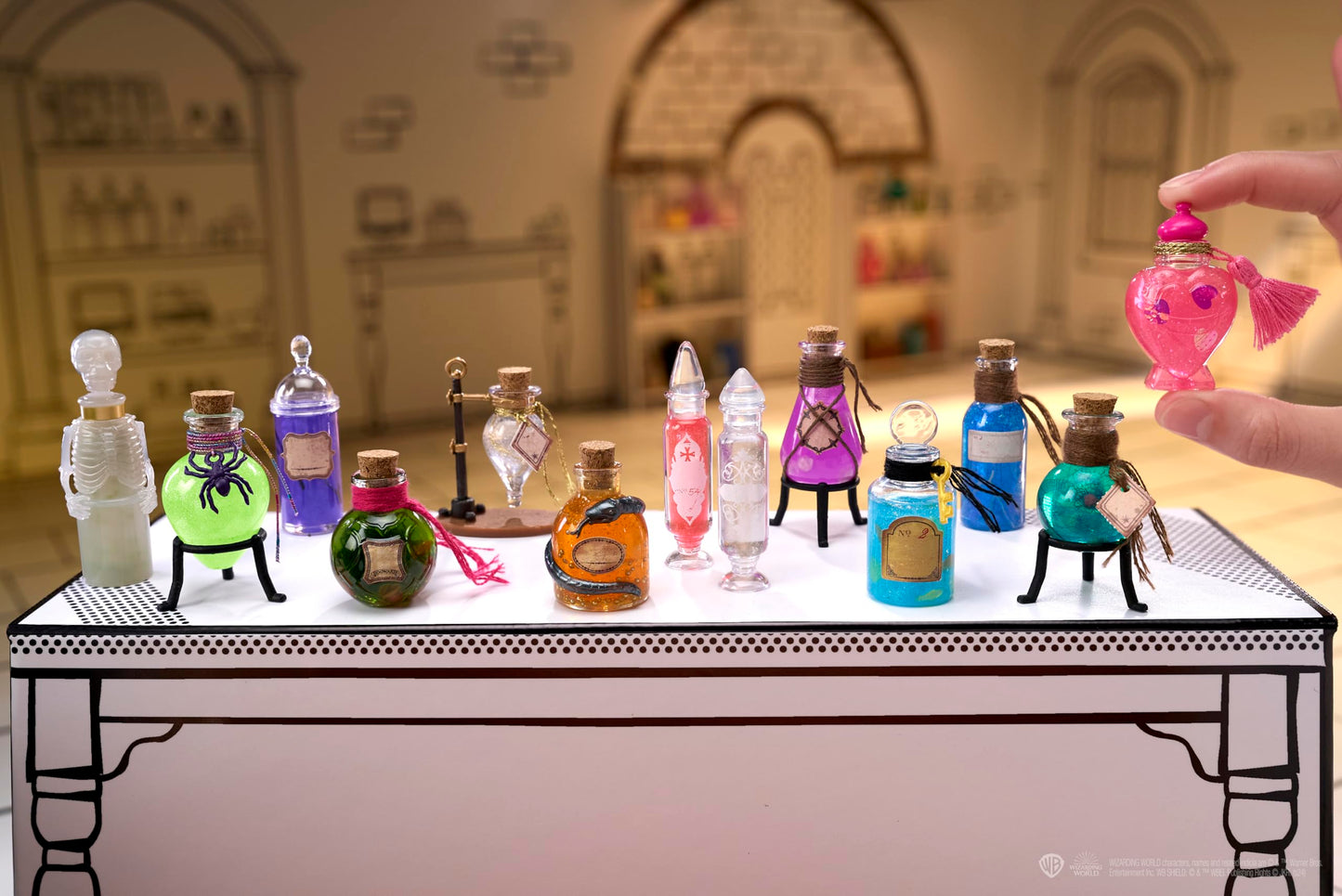 Réplica Exacta MGA's Miniverse Harry Potter Clase de Pociones con Piezas y Accesorios Exclusivos para Crear y Exhibir