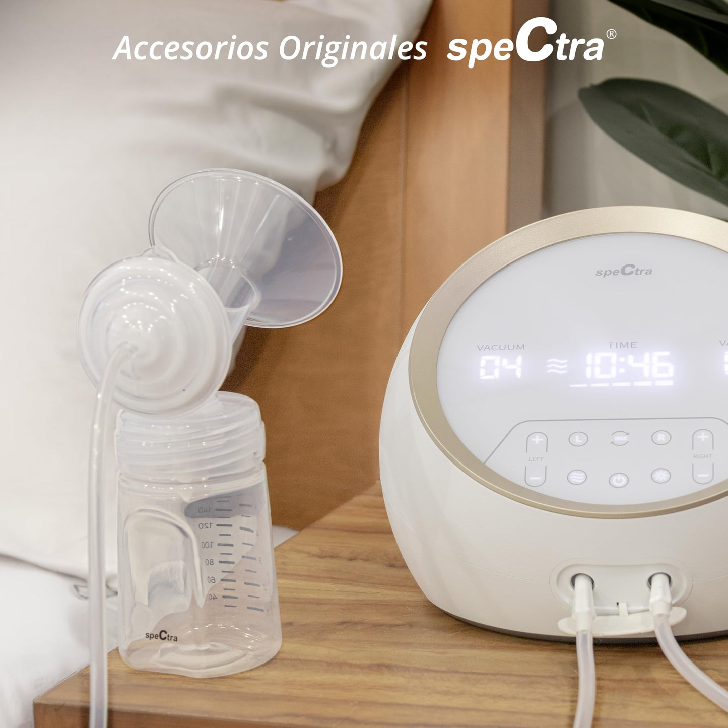 Spectra Repuesto para Extractor Dual S – 2 Mangueras con 2 Adaptadores | Compatibles con Extractor de Leche Spectra Dual S | No Lavables ni Esterilizables | Accesorio Original
