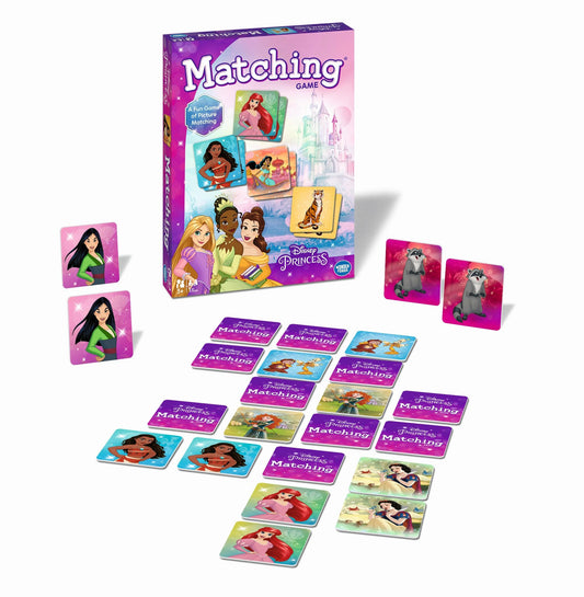Disney- Memoria de Princesas Disney, juego de mesa