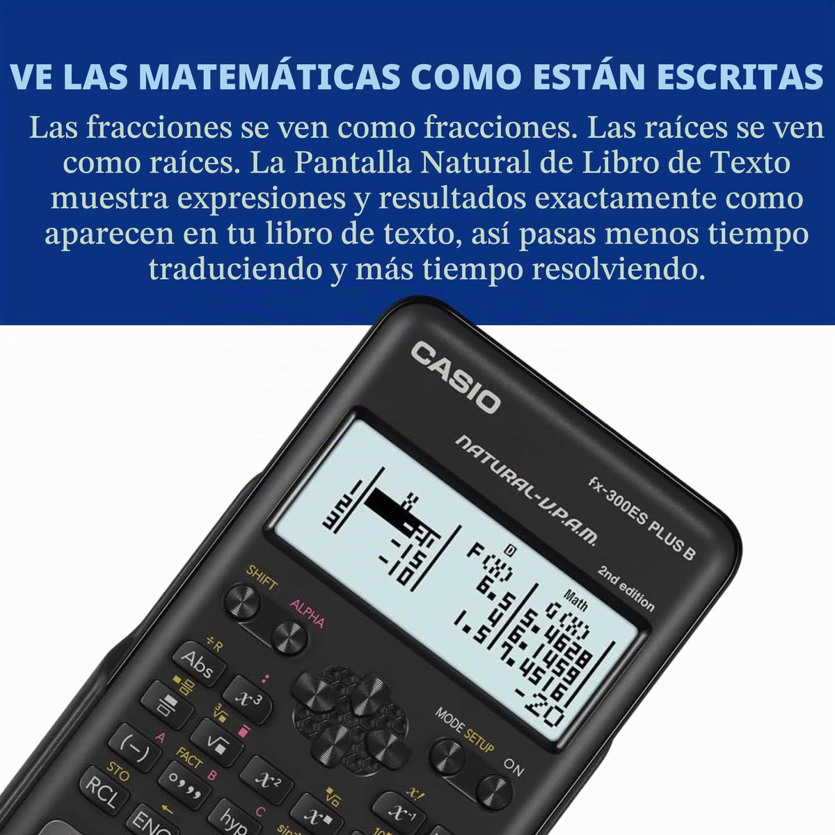 Calculadora Científica Casio Blanco FX-300ESPLSB-WAIT