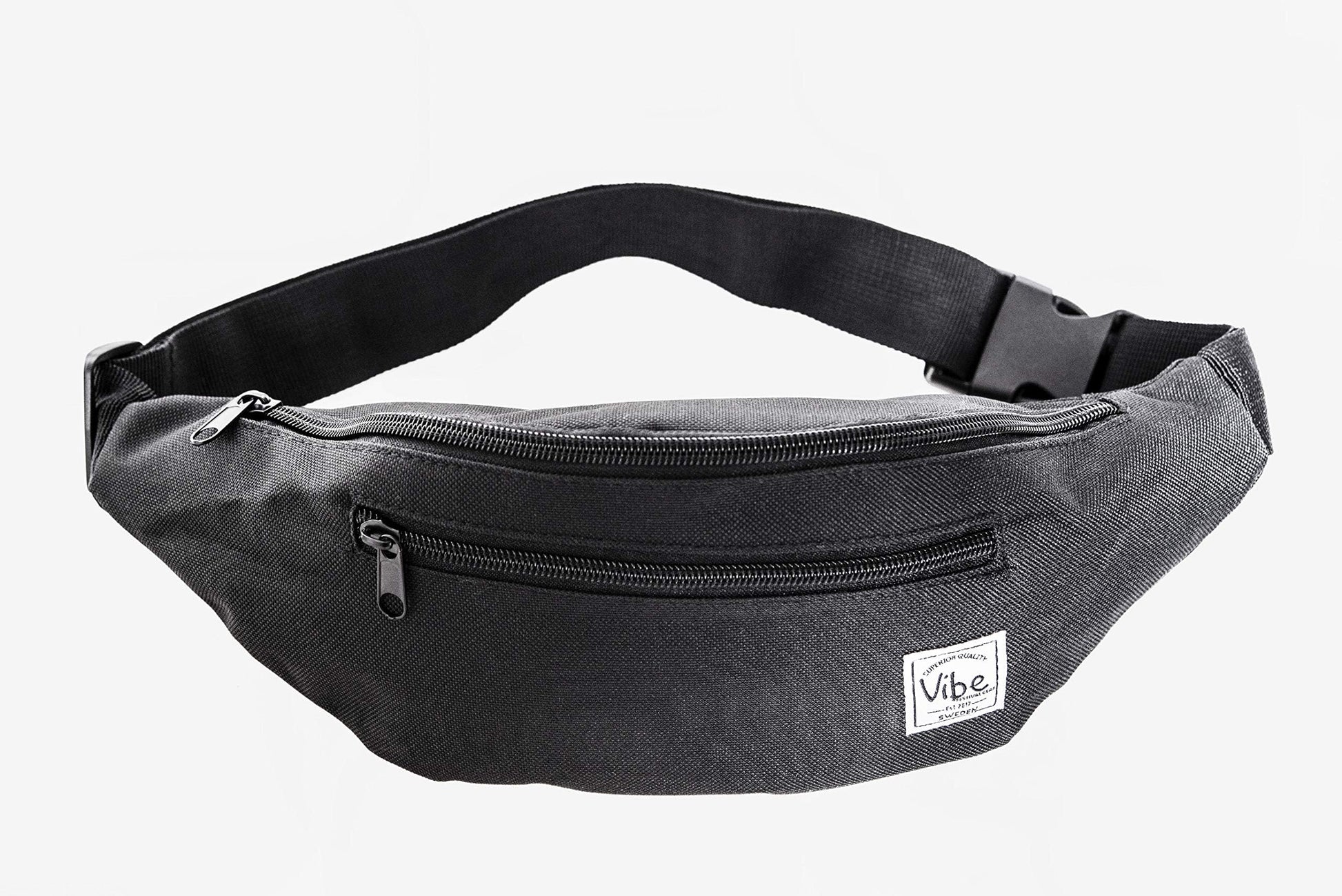 Riñonera Vibe Festival Gear Negra Holográfica para Hombres y Mujeres