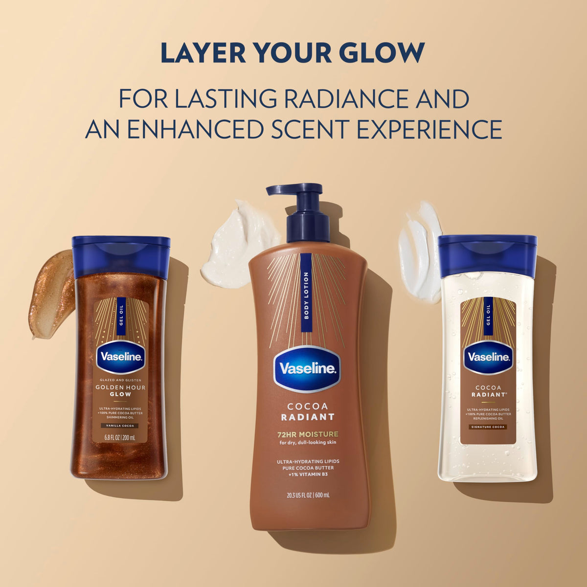 Vaseline Cuidados Intensivos Curación Serum, Advanced Socorro, cocoa radiante, Cocoa Radiant