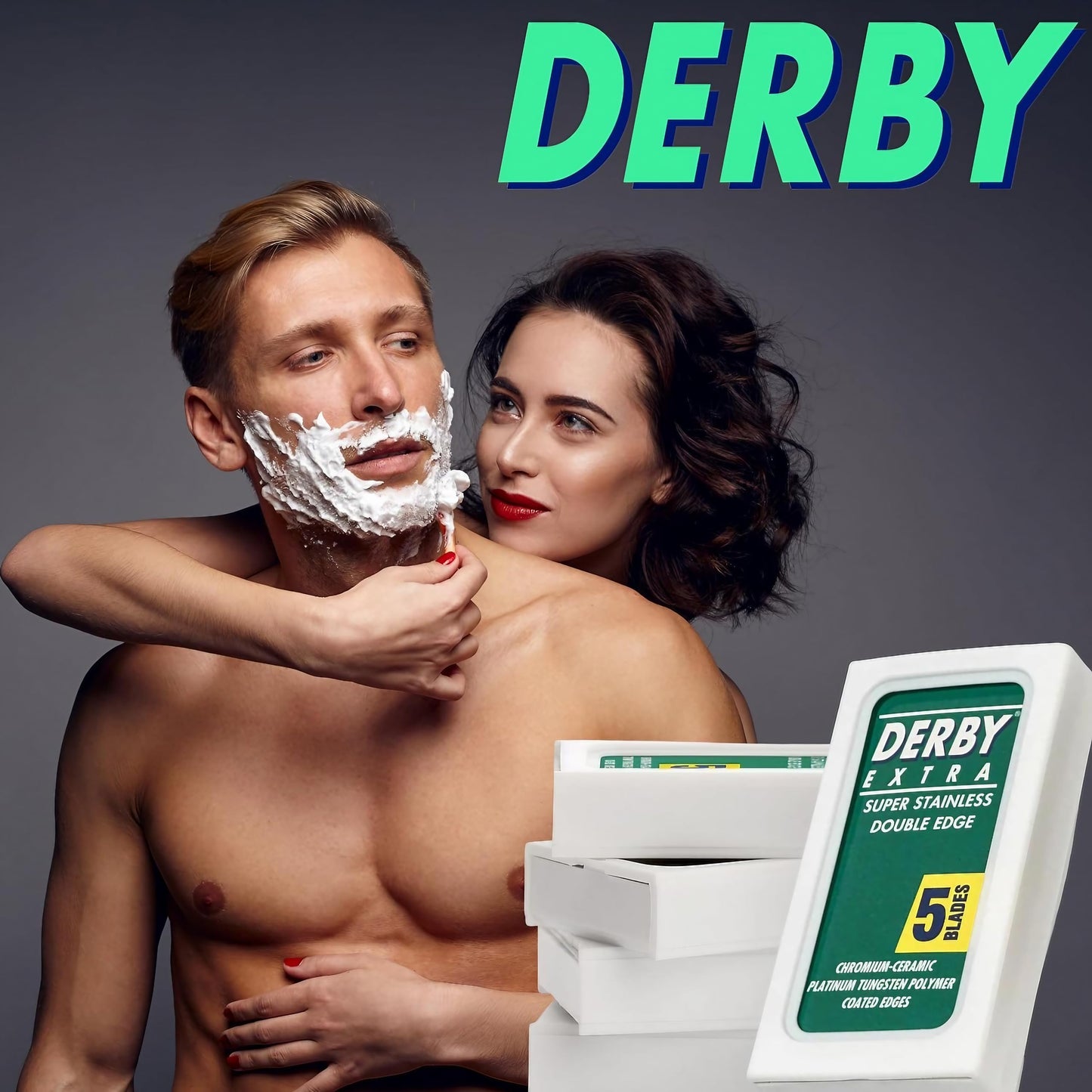 Derby Cuchillas de afeitar extra de doble filo, 100 unidades