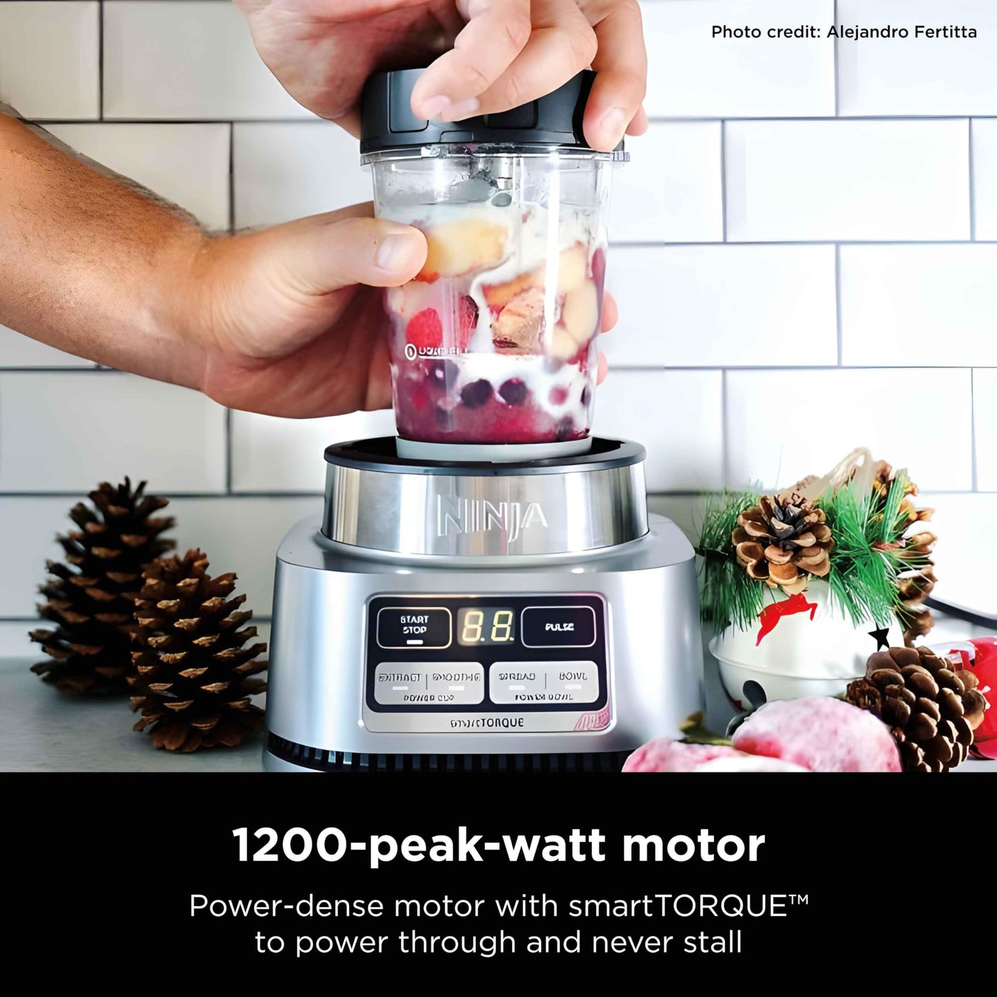 Extractor de Nutrientes y Batidora NINJA Plateado 1200 Watts Auto IQ