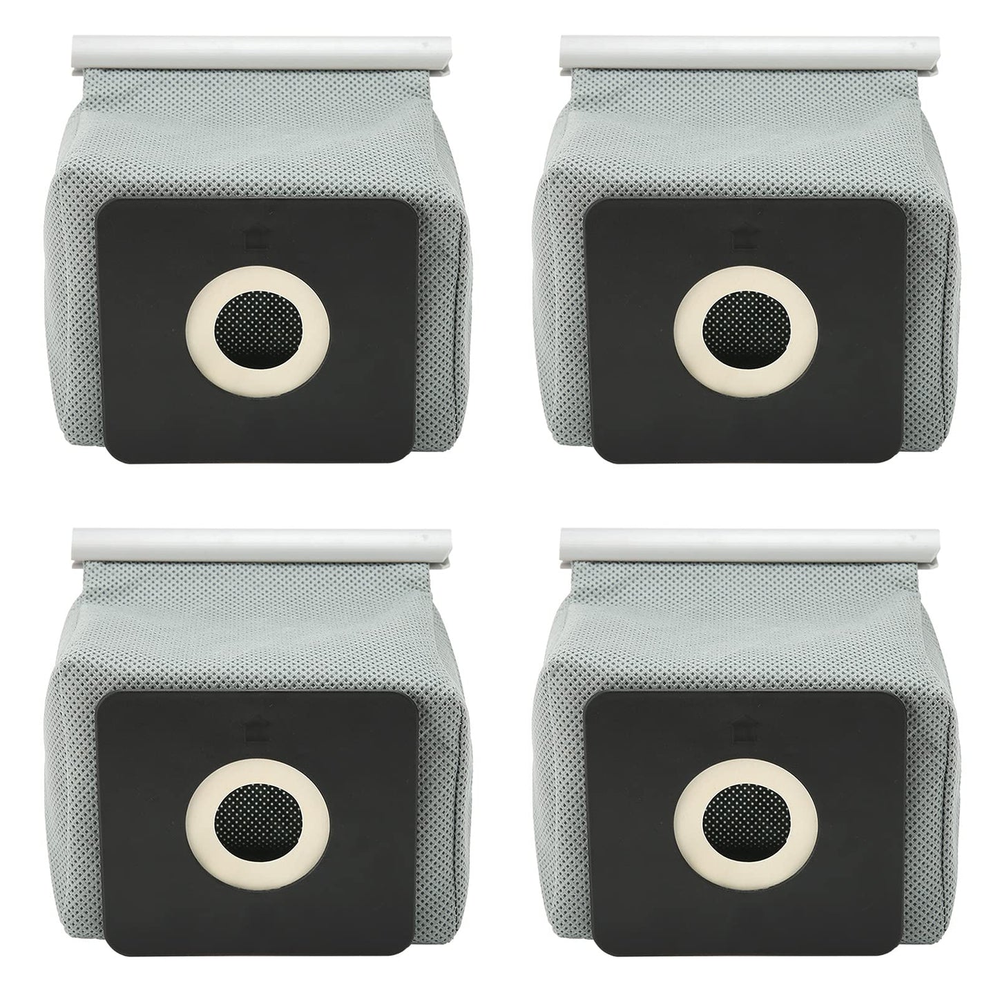 Bolsas de Polvo para Extractores, 4 Bolsas de Filtro Bolsa de Polvo de Tela No Tejida Bolsa de Basura Lavable para Ranura para Tarjeta de 10 X 11 Cm Accesorios para Aspiradoras Domésticas