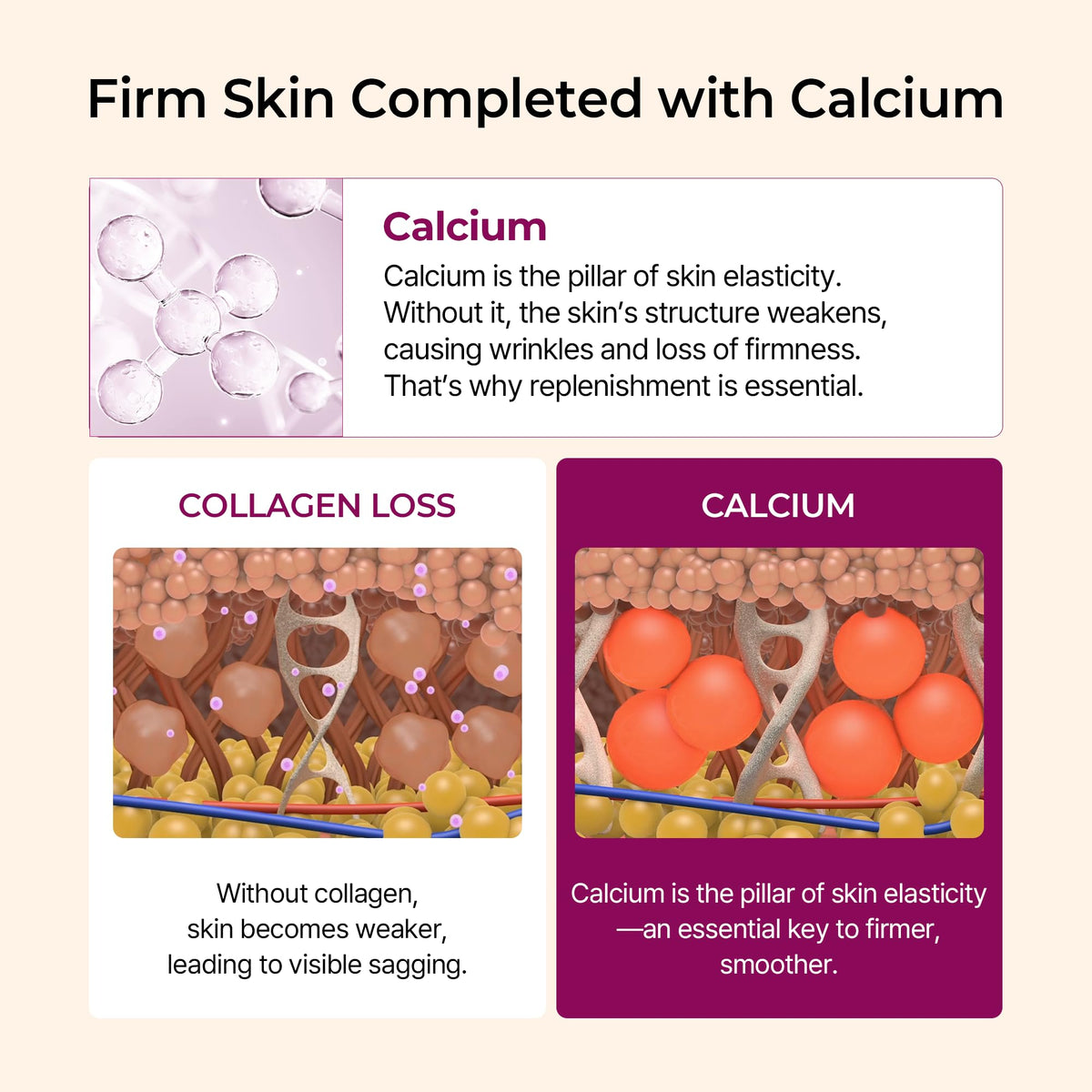 Dr.Melaxin Calcium Multi Balm Stick, Collagen & Elastin Wrinkle Stick, All-in-One Hydrating Lip , Eye & Neck , Makeup Base & Face Moisture , Korean Skincare, 0.31 OZ