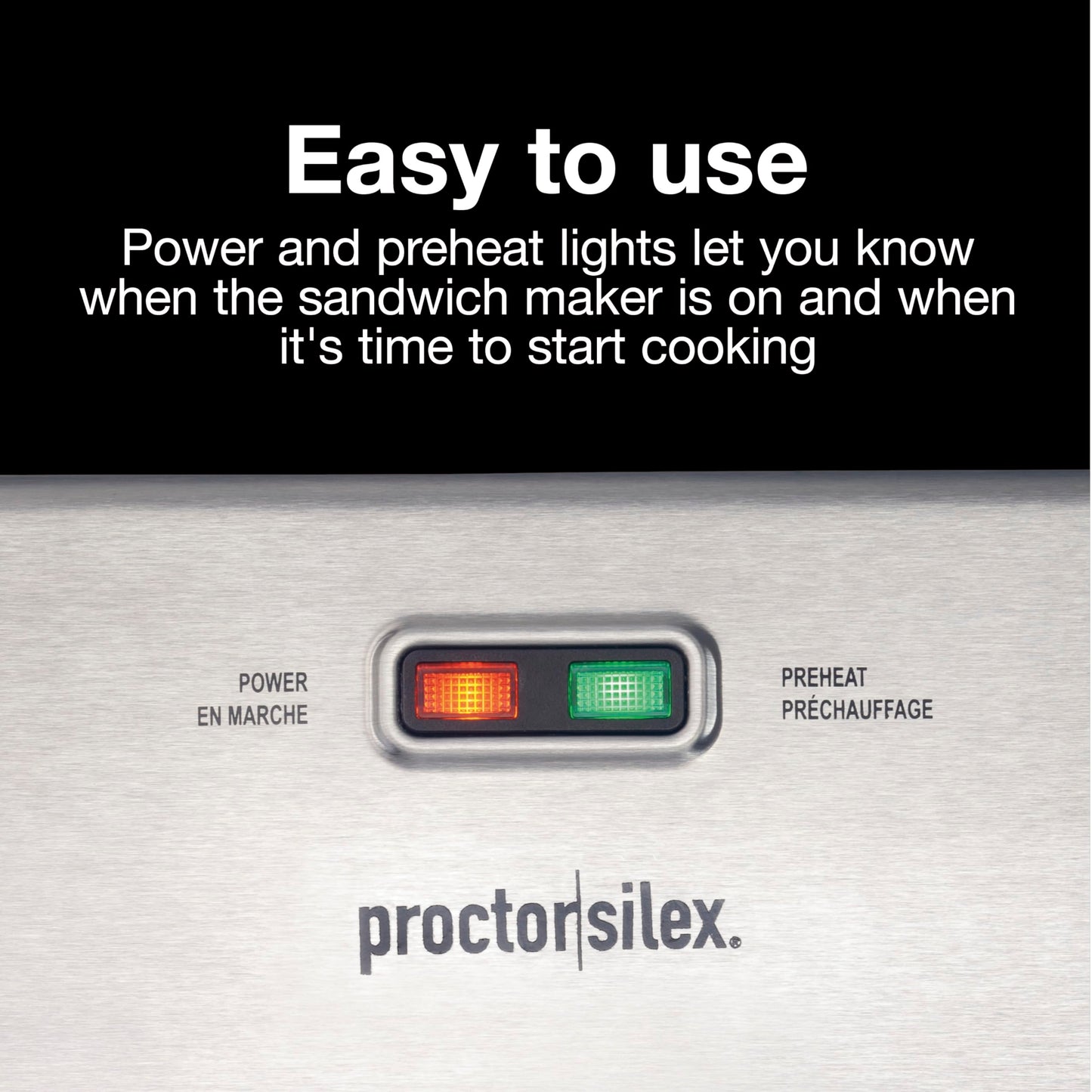 Sandwichera Deluxe Proctor Silex Acero Inoxidable Placas Antiadherentes