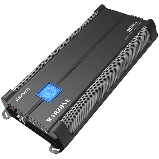 Gravity Audio Amplificadores de Coche WZ6000.1D Warzone 6000 W Clase D Amp 1/2/4 Ohm Estable con subcontrol Remoto