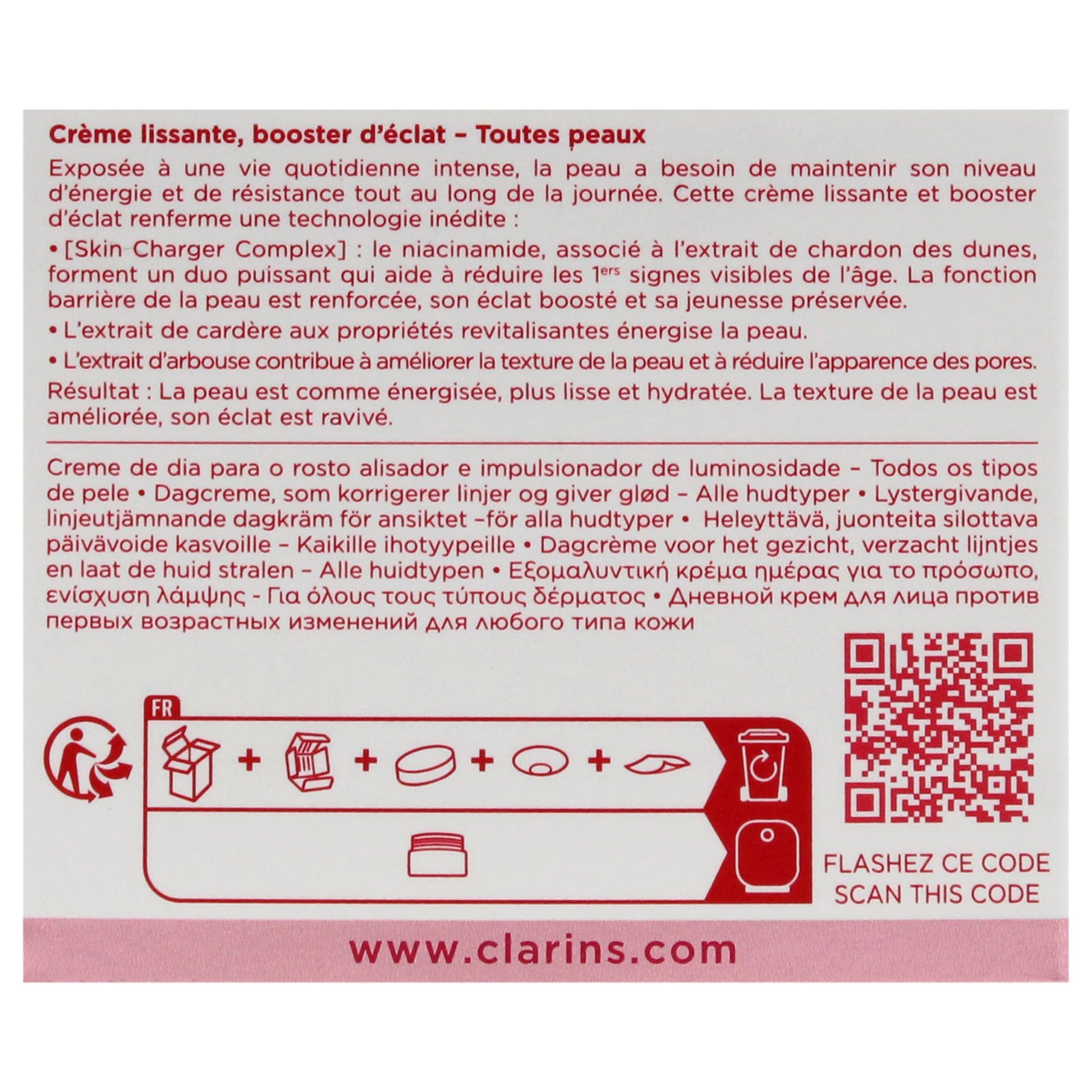 Clarins Multi-Active Day Early Normal To Combination Skin Wrinkle Correction Cream-Gel, 1.7 Ounce
