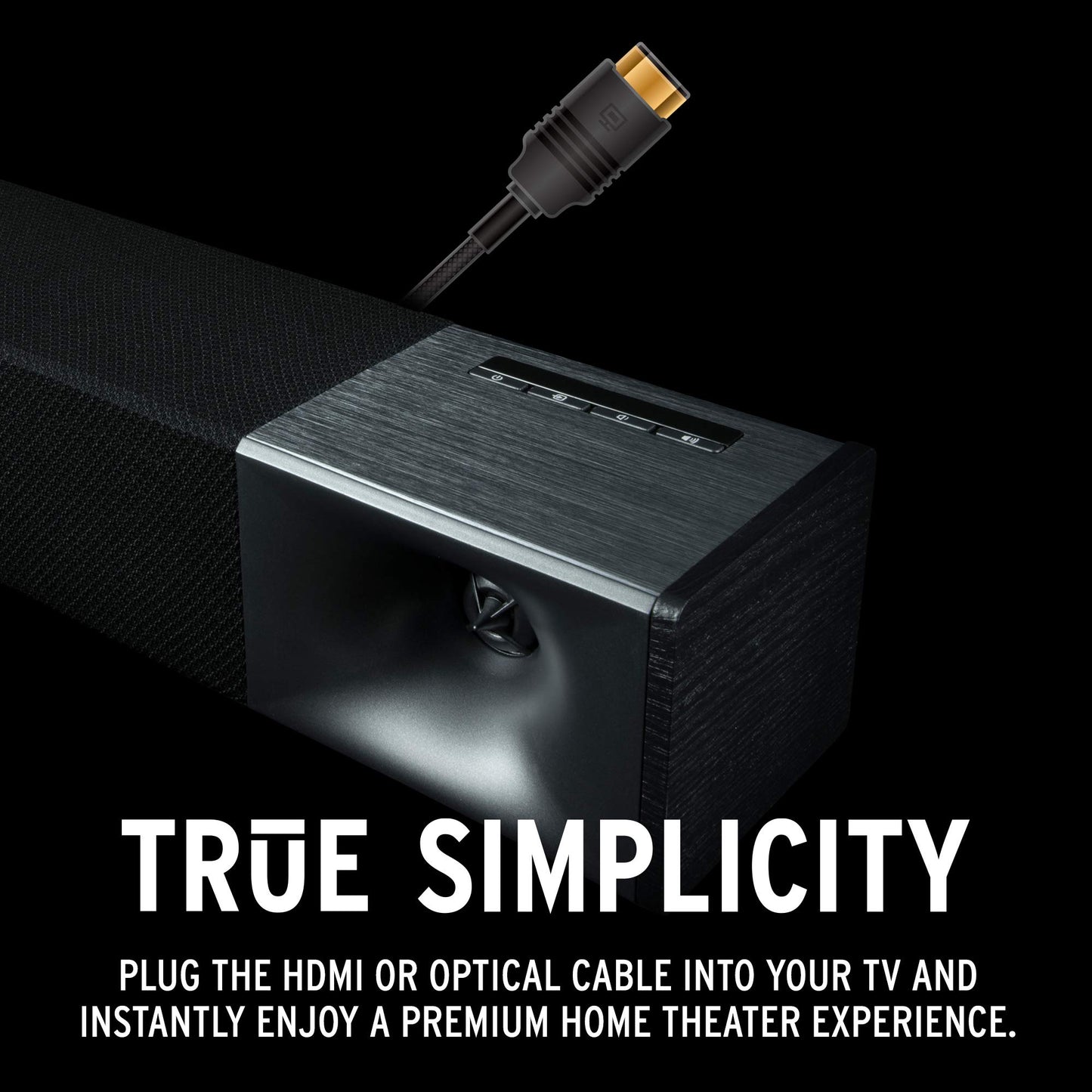 Klipsch Cinema 400 Barra de Sonido + subwoofer inalámbrico de 8 Pulgadas con HDMIARC, Negro