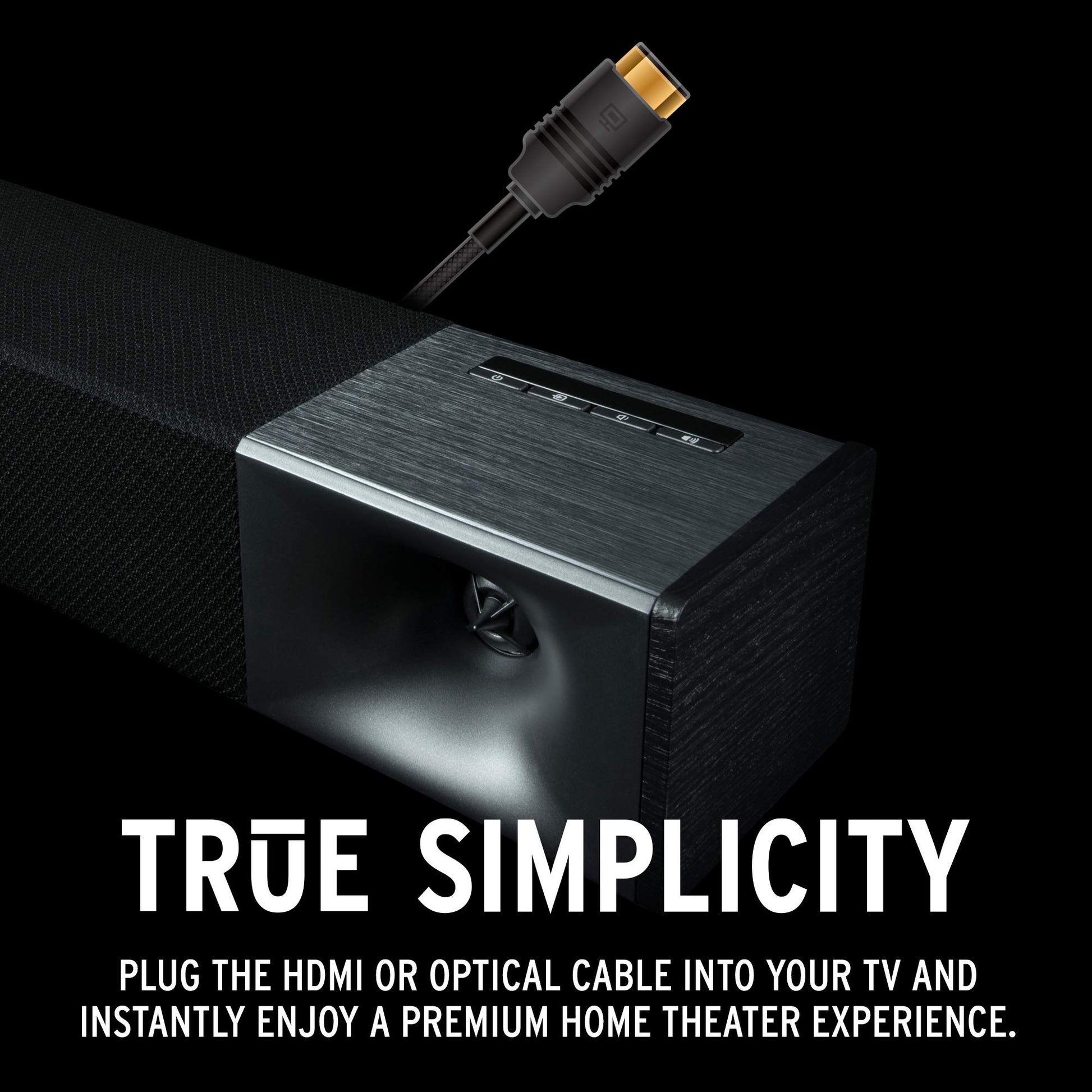 Klipsch Cinema 400 Barra de Sonido + subwoofer inalámbrico de 8 Pulgadas con HDMIARC, Negro