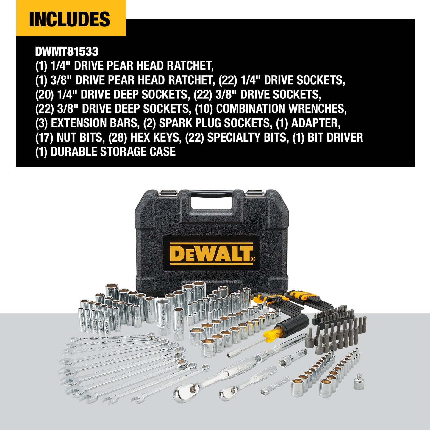 Dewalt - Juego de herramientas mecánicas